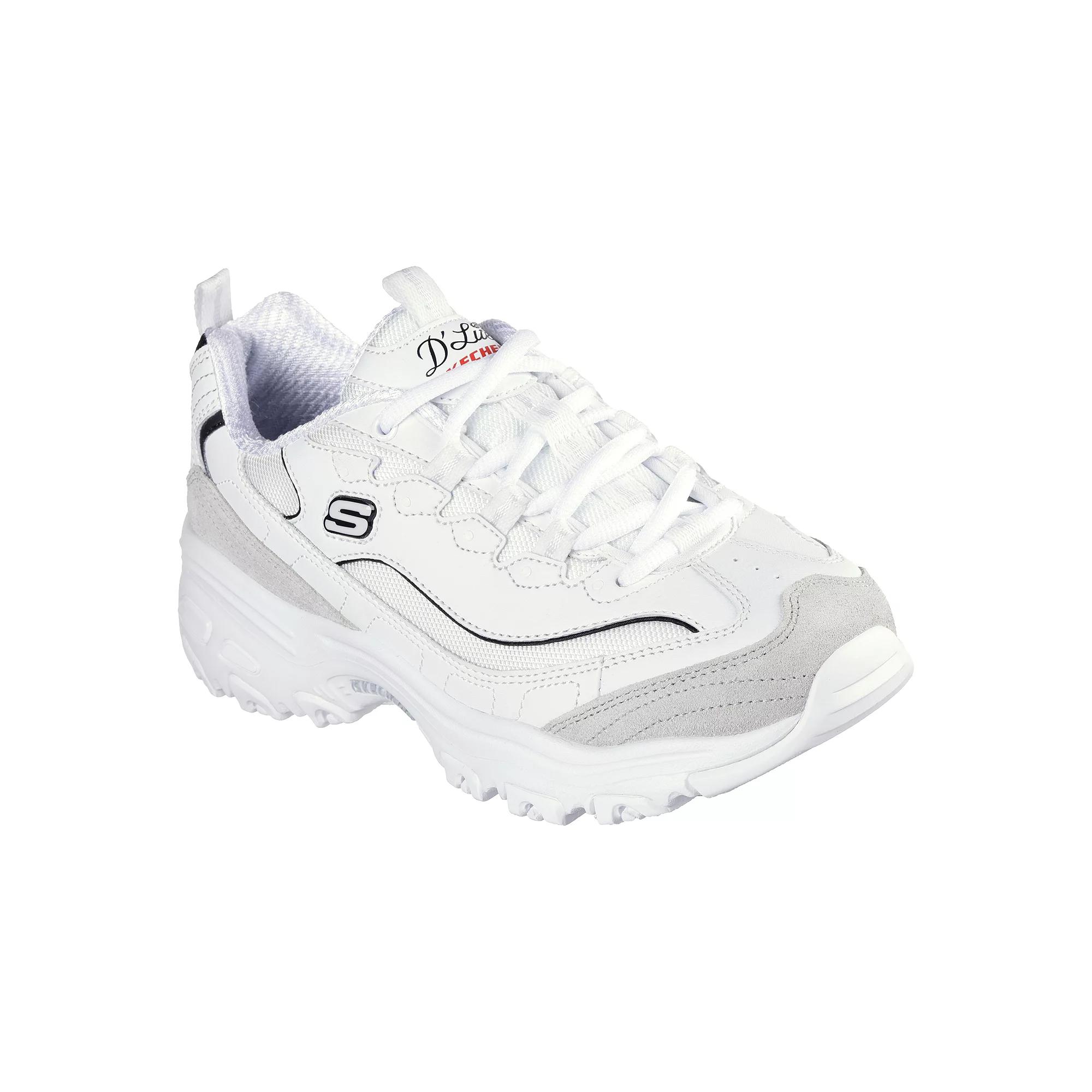 Skechers D'Lites® New Heat Women's Sneakers, Size: 8, White Black Product Image