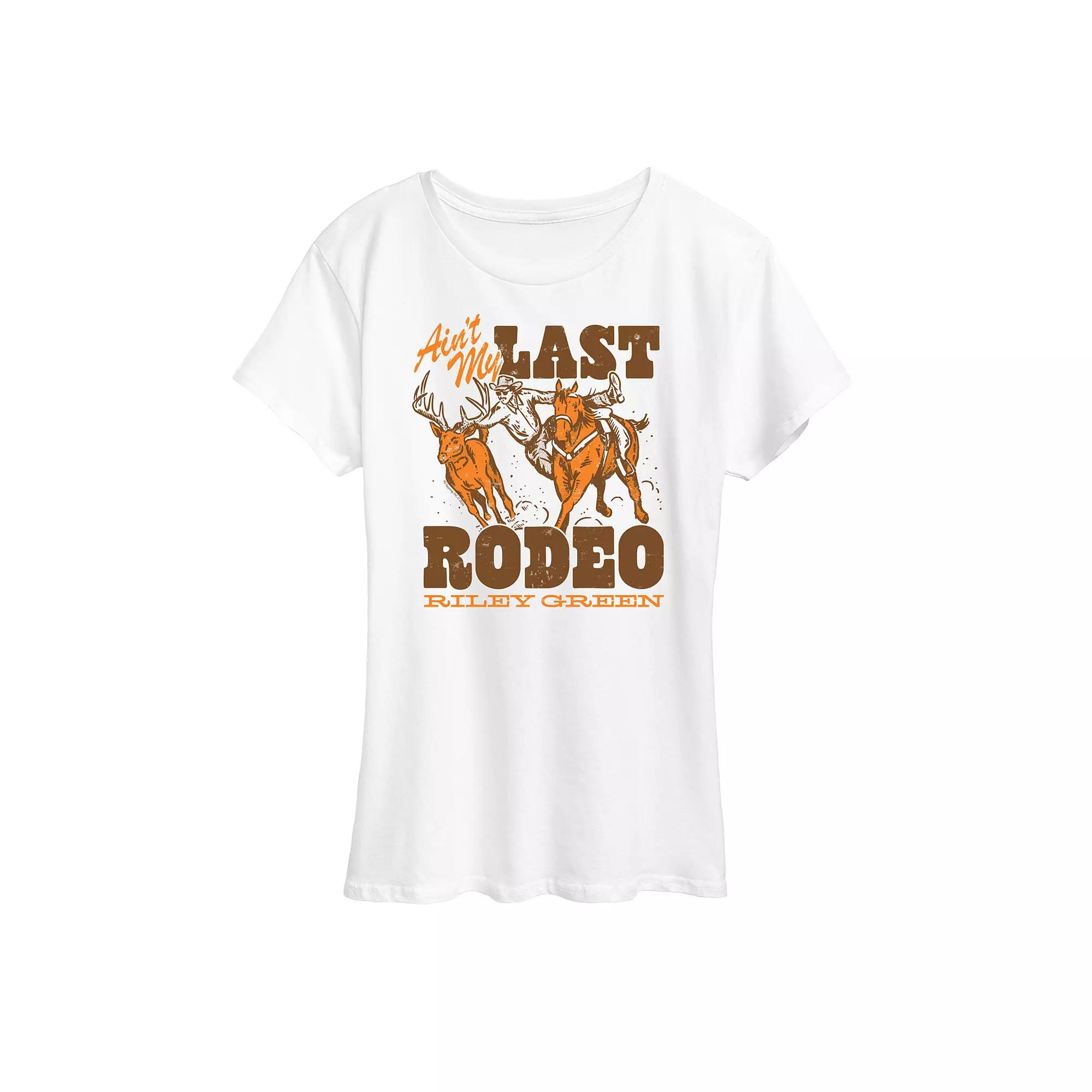 Women's Riley Green Last Rodeo Graphic Tee,  Product Image