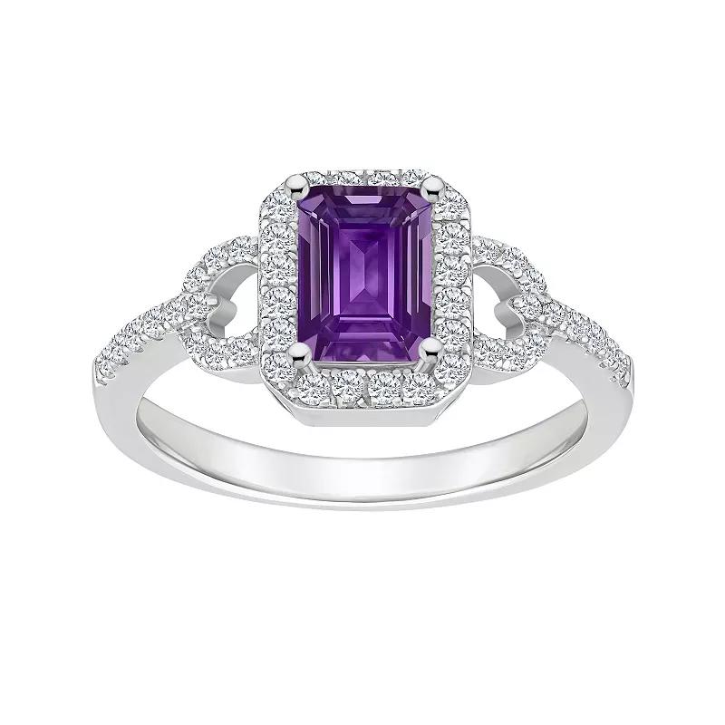 Celebration Gems Sterling Silver Sky Blue Topaz & White Topaz Accent Ring, Women's,  Product Image