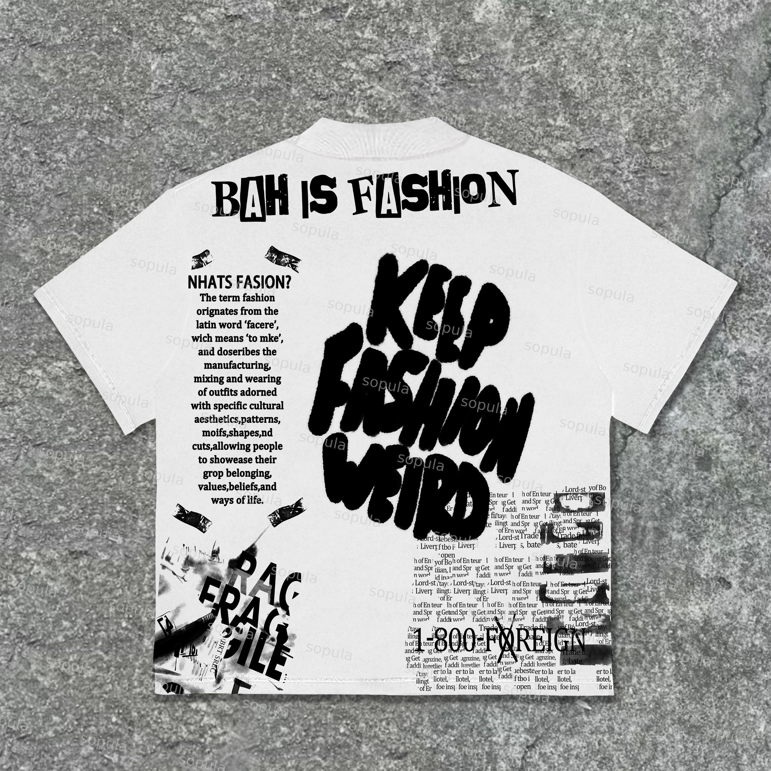 Street Business After Hours Keep Fashion Weird Graphics T-Shirt Product Image