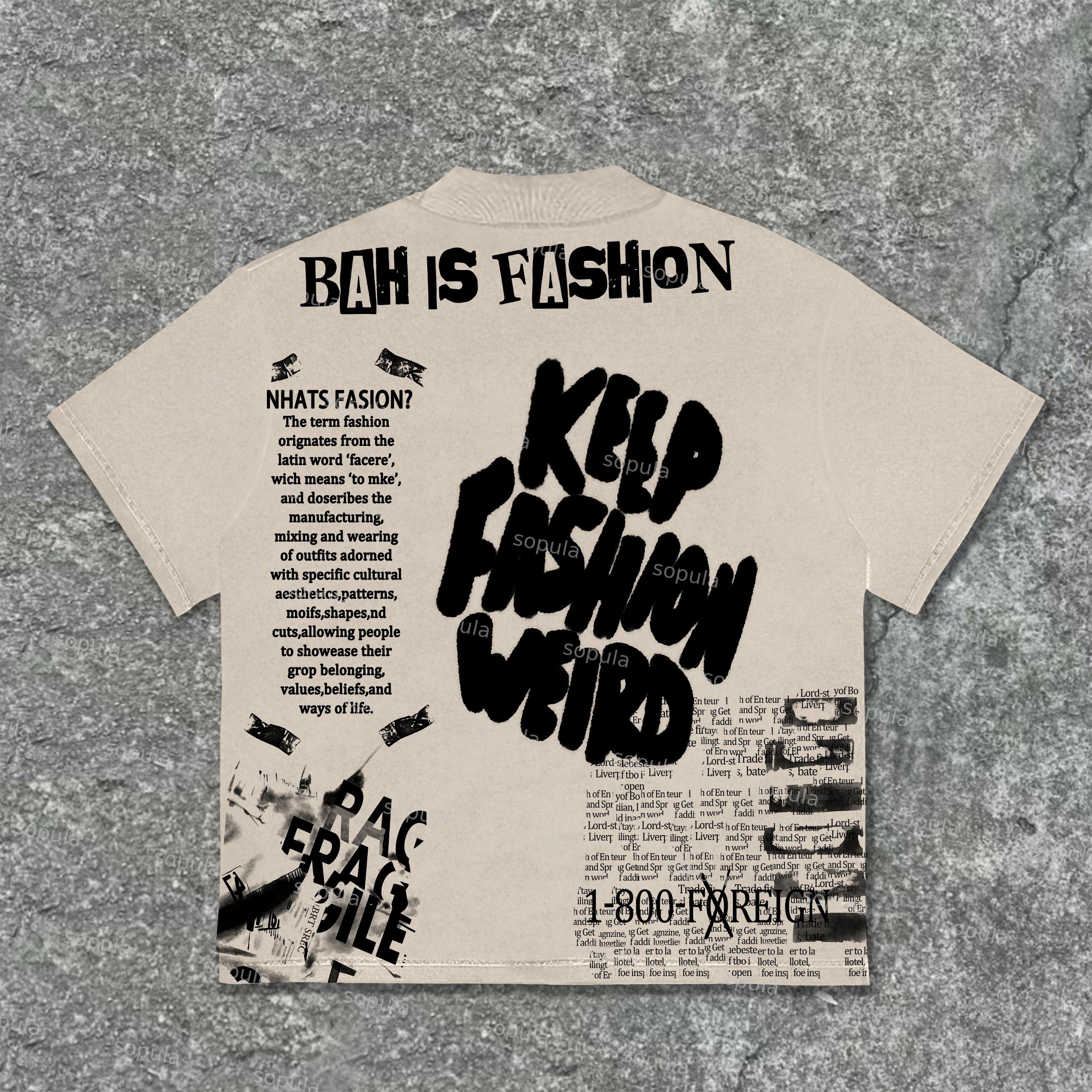 Street Business After Hours Keep Fashion Weird Graphics T-Shirt Product Image