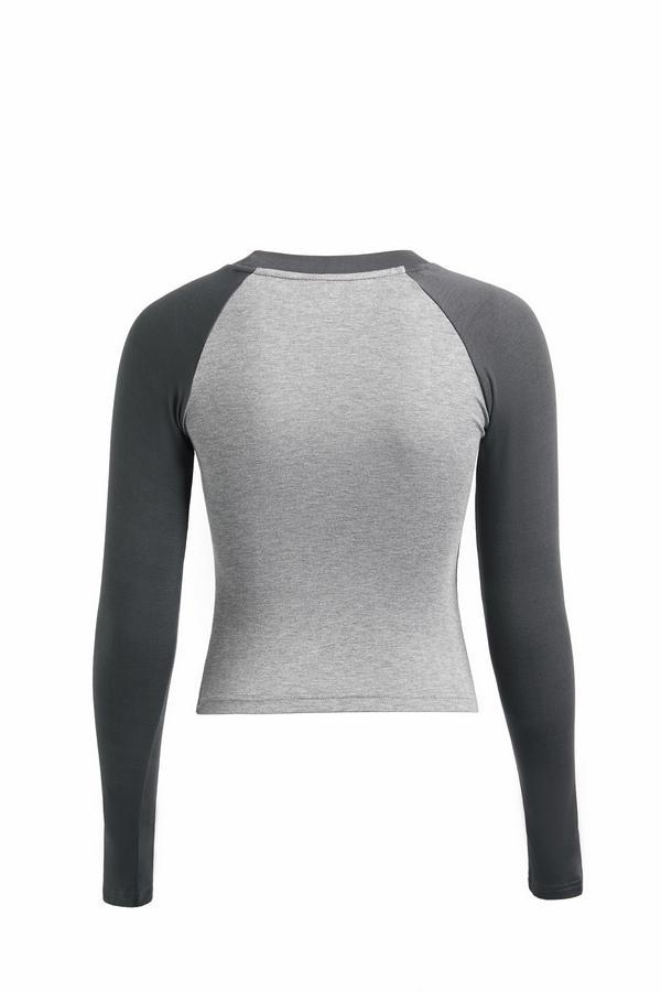 Spider Print Raglan Sleeve Long Sleeve Tees Product Image