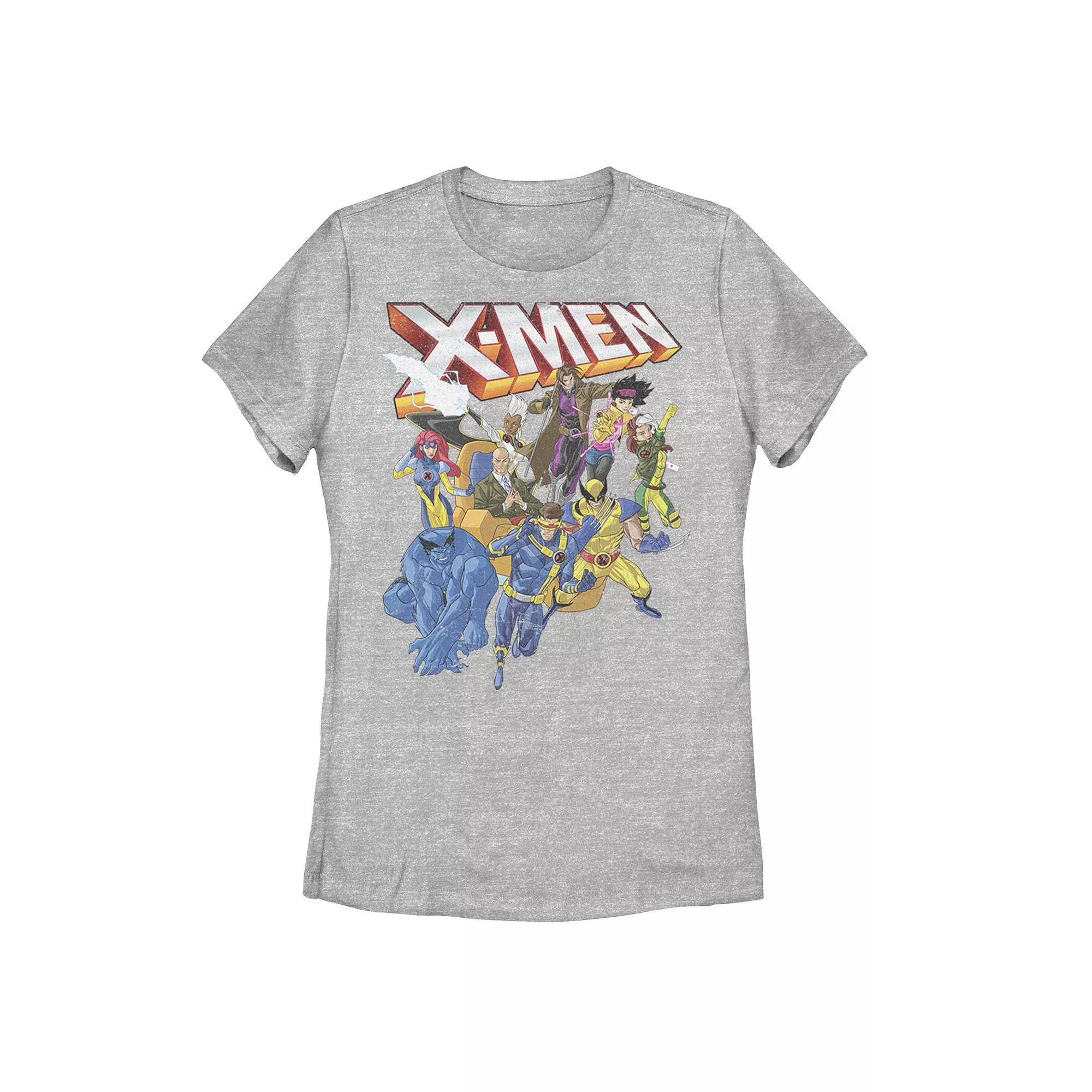 Juniors' Marvel X-Men Vintage Group Shot Logo Graphic Tee, Girl's,  Product Image