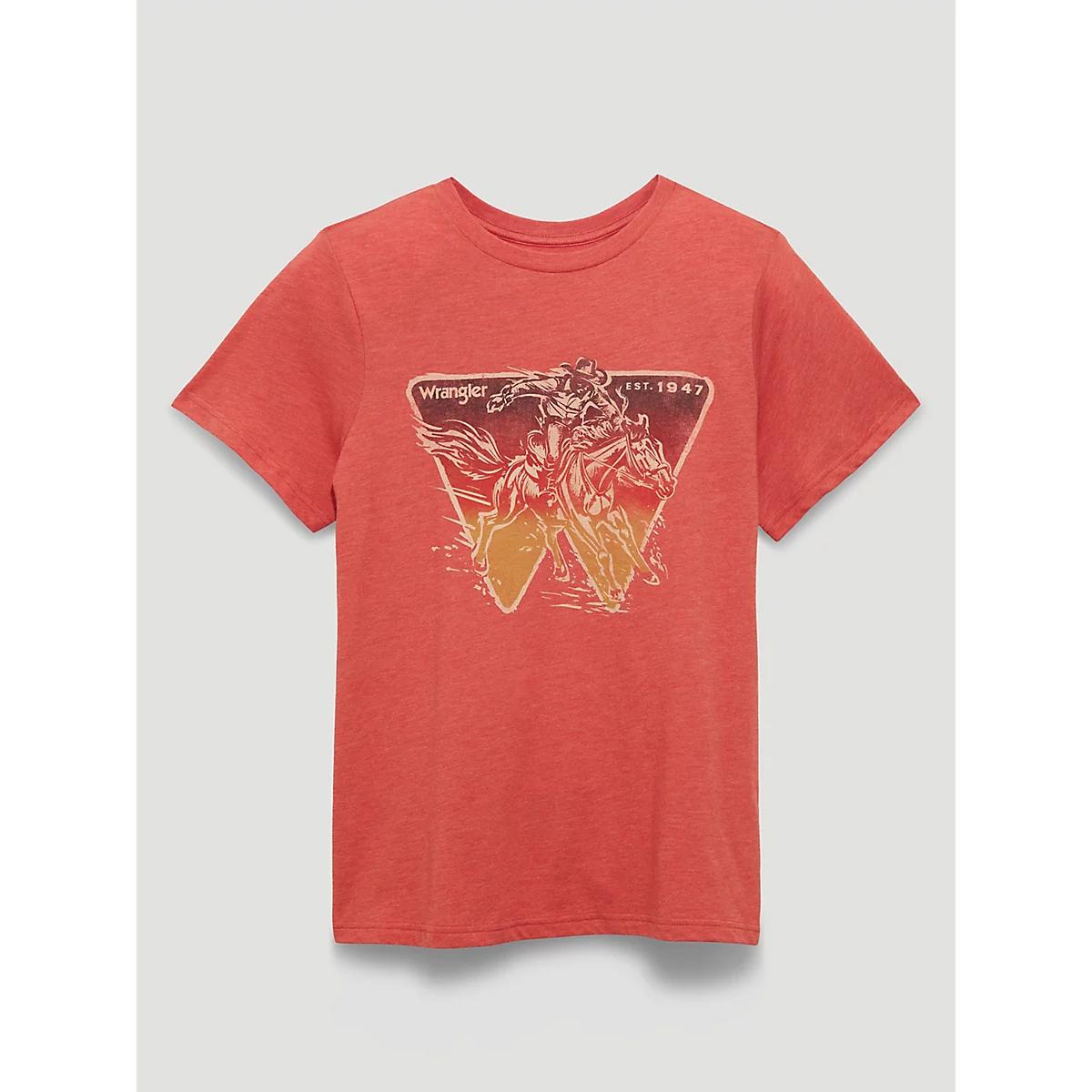 Women's Faded Cowgirl Retro Regular Fit Tee in Egret Product Image