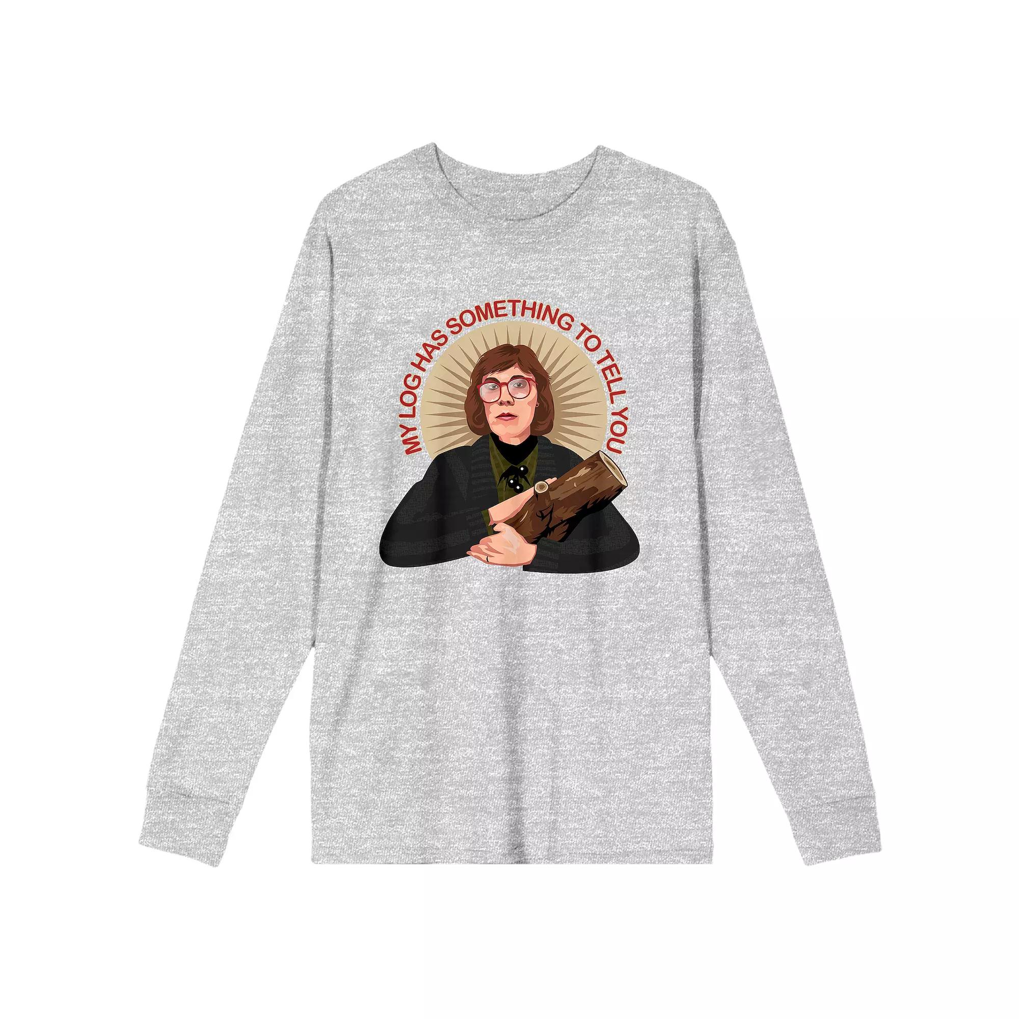 Men's Twin Peaks "My Log Has Something to Tell You" Long Sleeve Graphic Tee,  Product Image