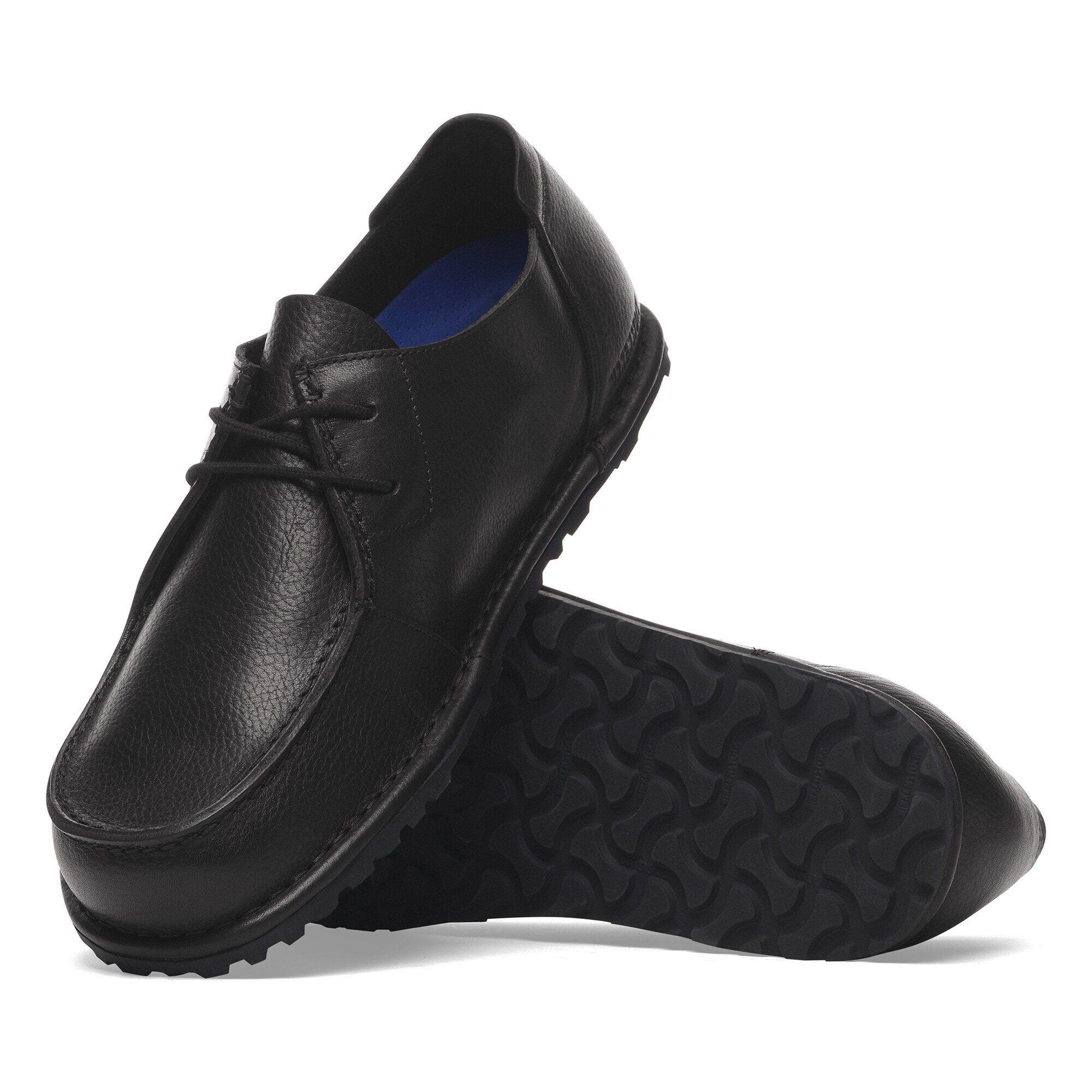 Birkenstock Unisex Utti Lace Natural Leather Black Product Image
