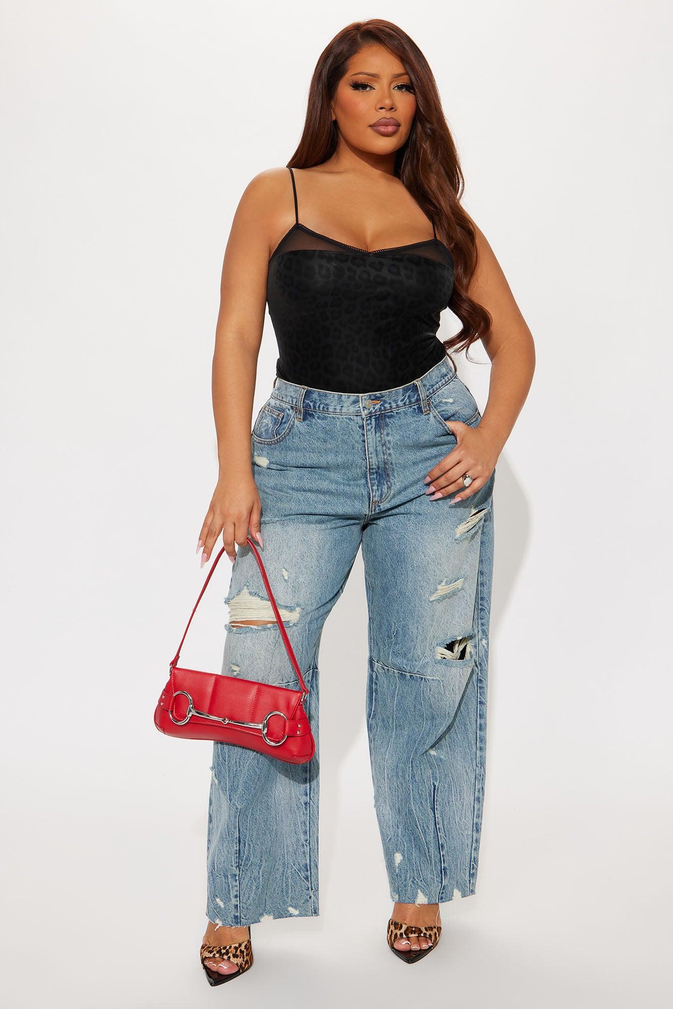 Dark Escape Lace Trim Bodysuit - Black Female Product Image