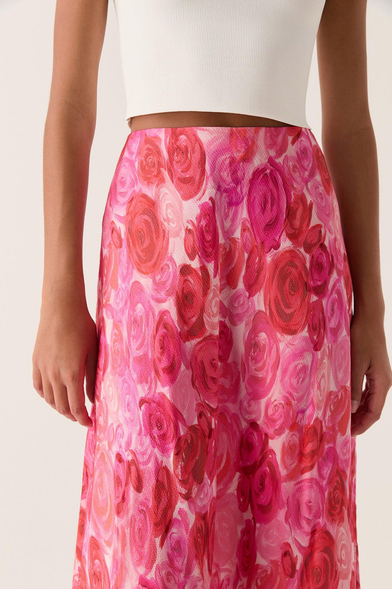Valeria Asymmetric Midi Skirt Product Image