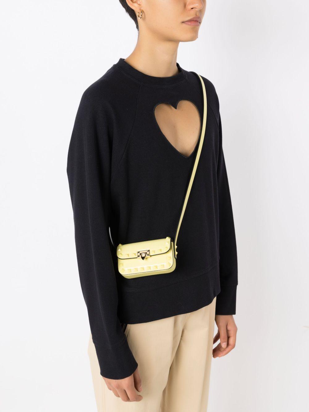 Rockstud leather mini bag Product Image