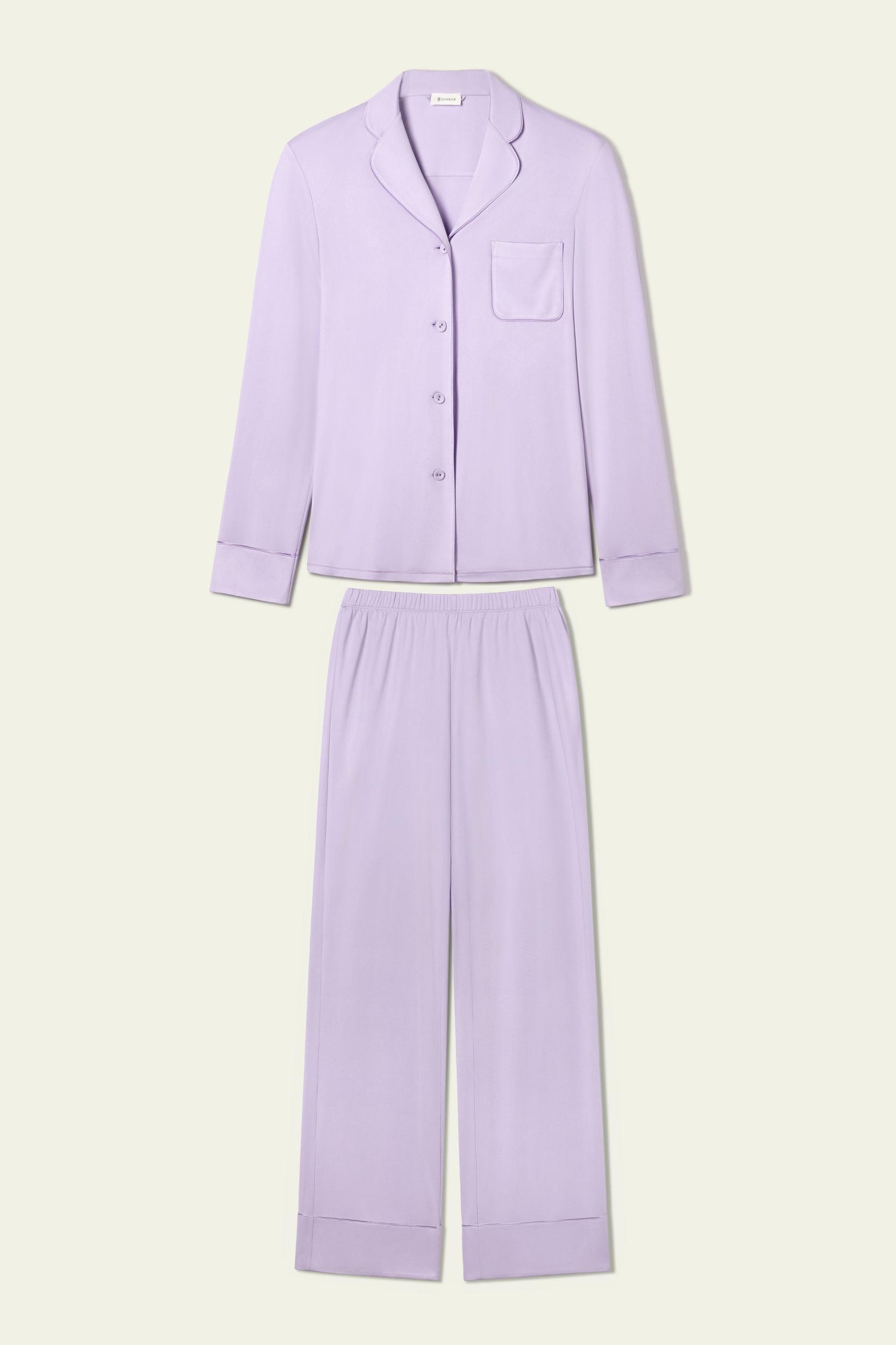 Silk Jersey Classic Pajama Set Product Image