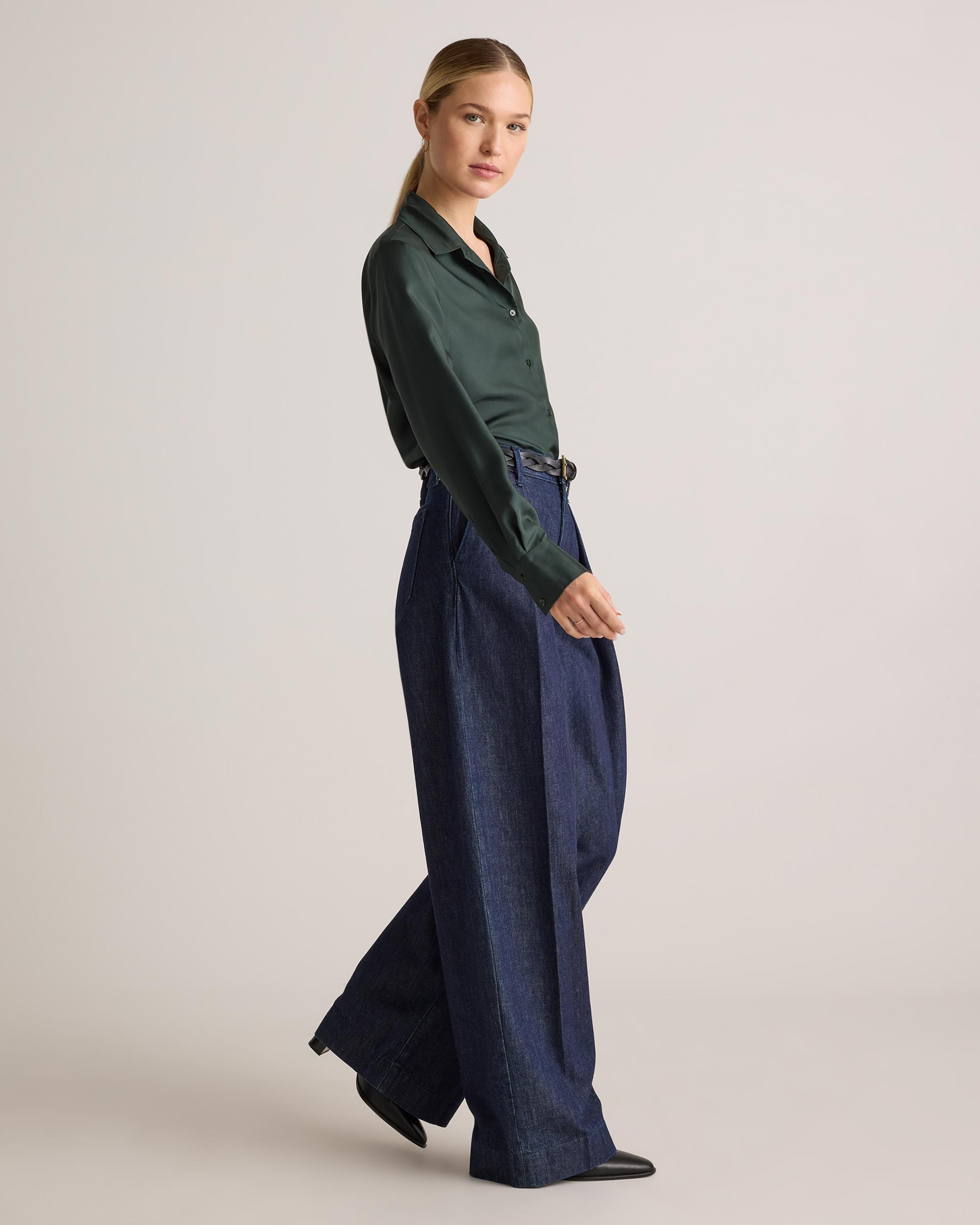 Quince | Women's 100% Silk Twill Blouse Product Image