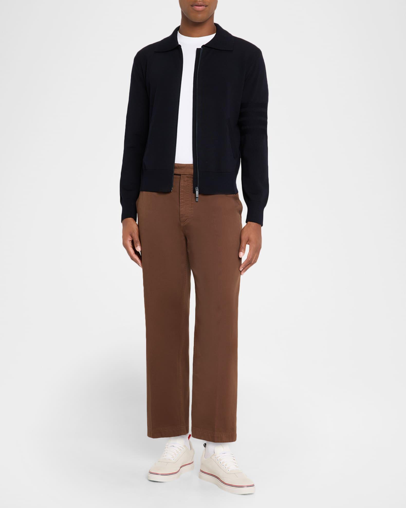 Men's Double-Face Knit Full-Zip Sweater Product Image