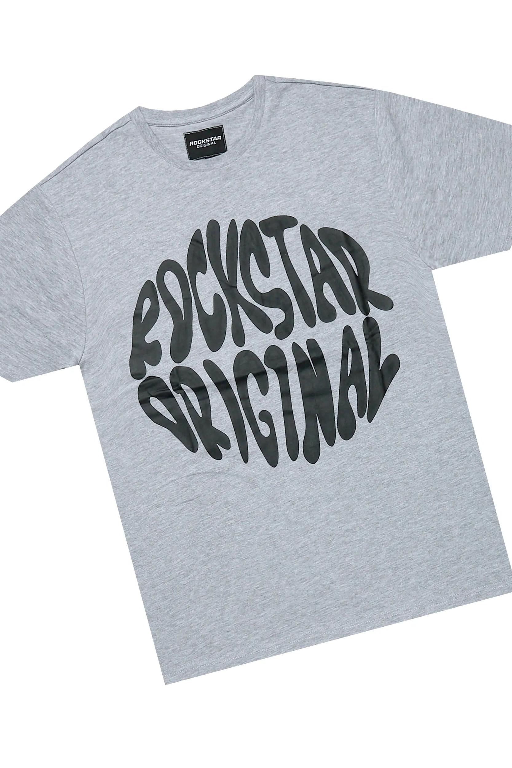 Thierry Heather Grey T-Shirt/Short Set Male Product Image