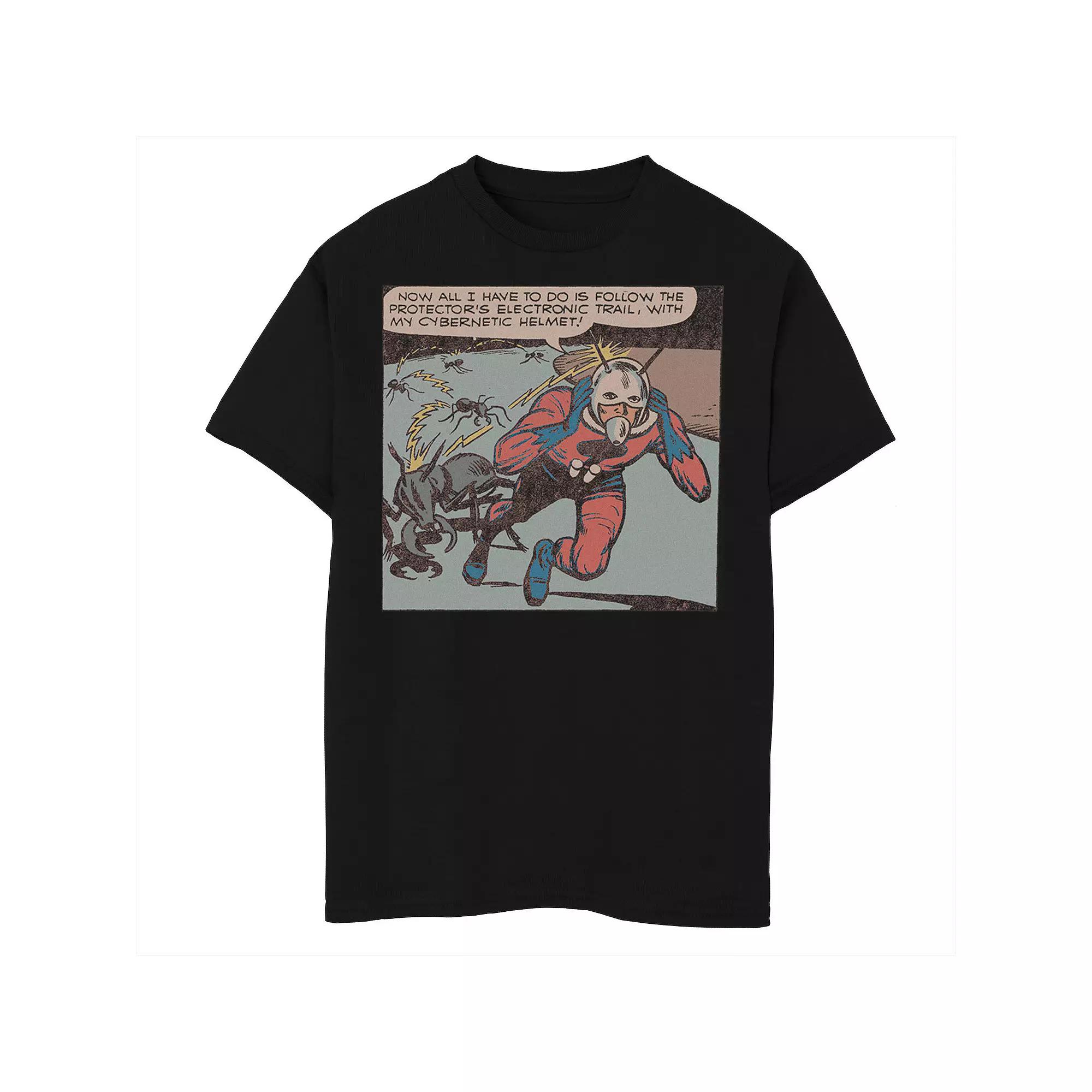 Boys Husky Marvel Ant-Man Retro Cybernetic Helmet Graphic Tee, Boy's, Size: Medium HUSKY, Black Product Image