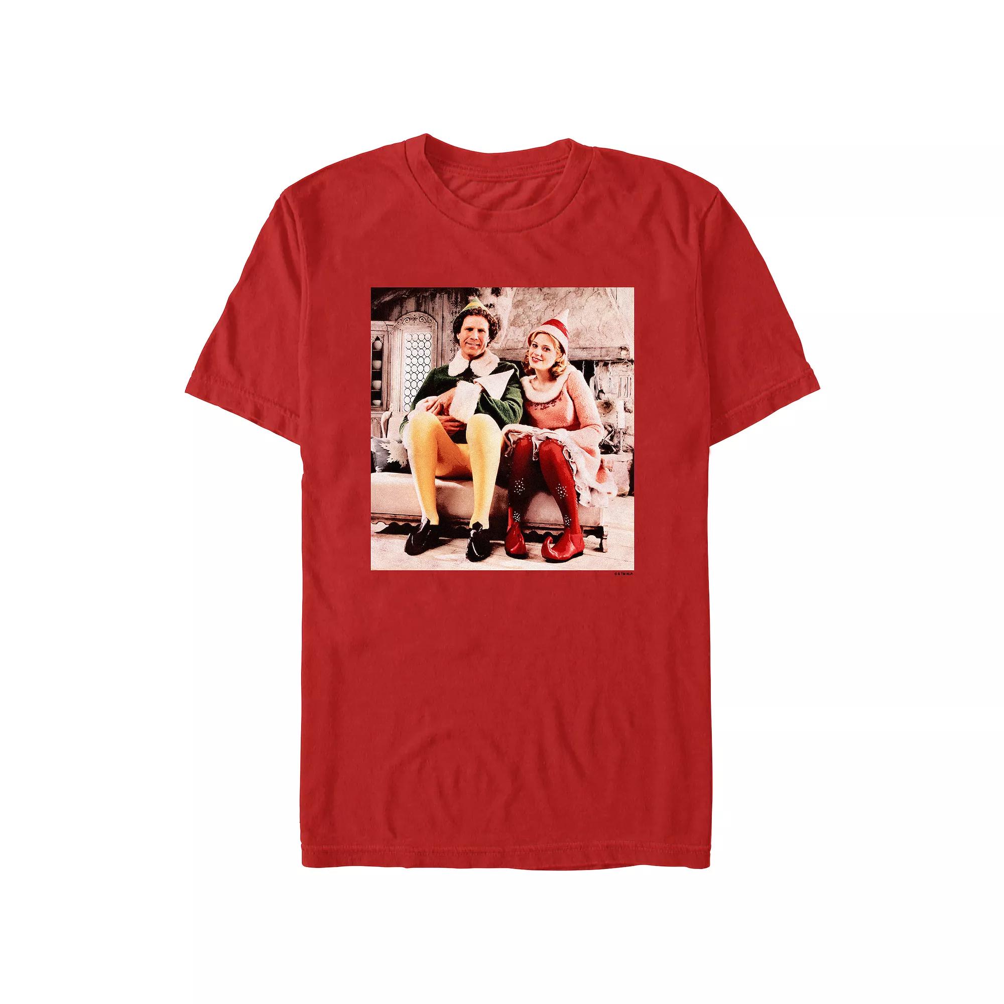 Men's Elf Buddy And Jovie Portrait Graphic Tee,  Product Image