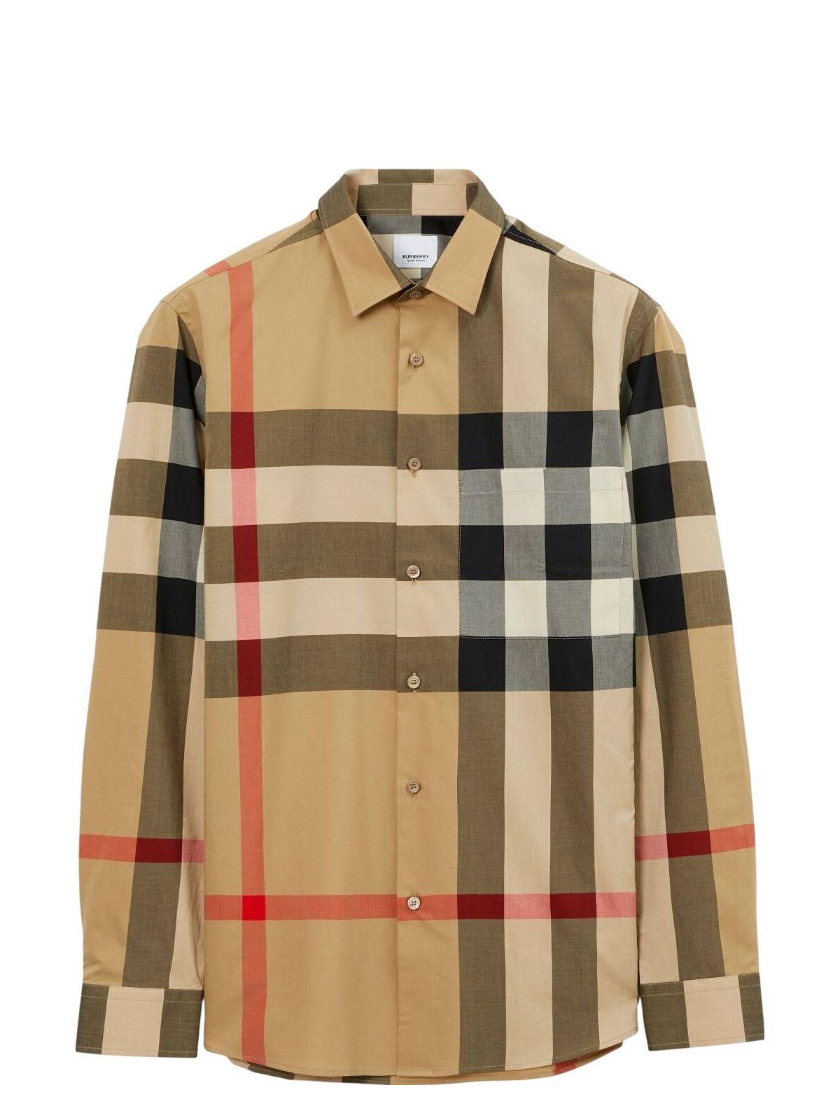 checkered cotton shirt Product Image