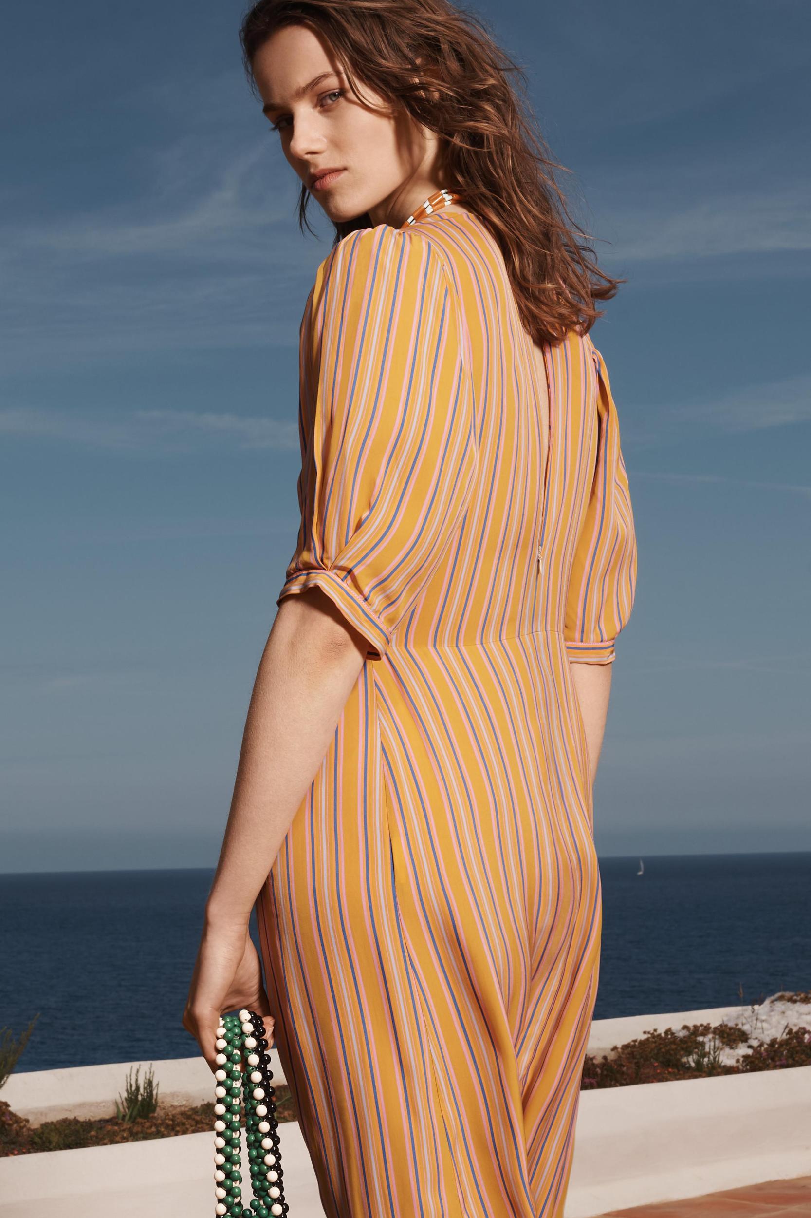 LIMITED EDITION STRIPED MIDI DRESS Product Image