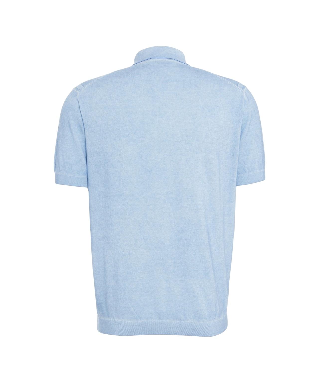 Knit polo shirt Product Image