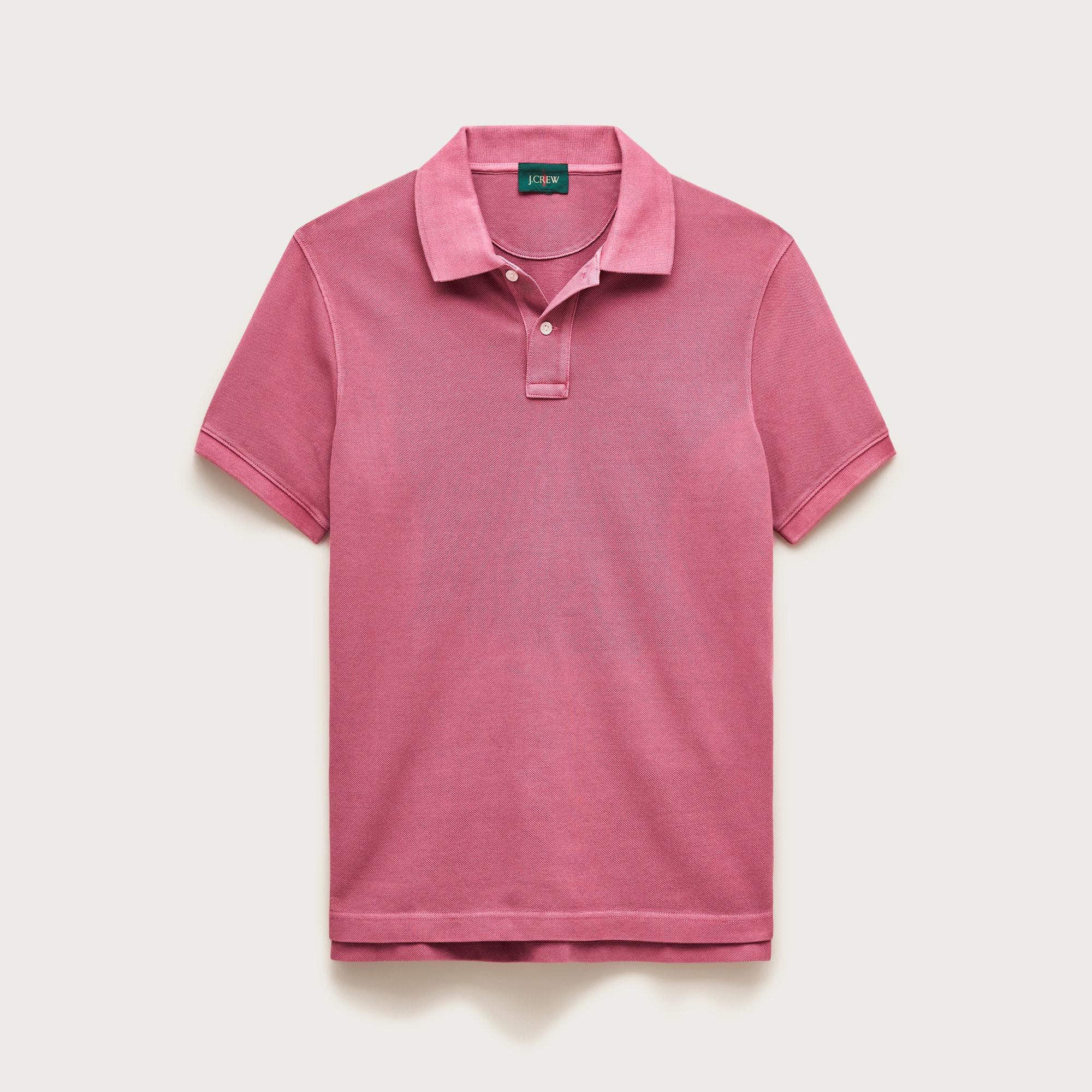 Washed piqué polo shirt Product Image