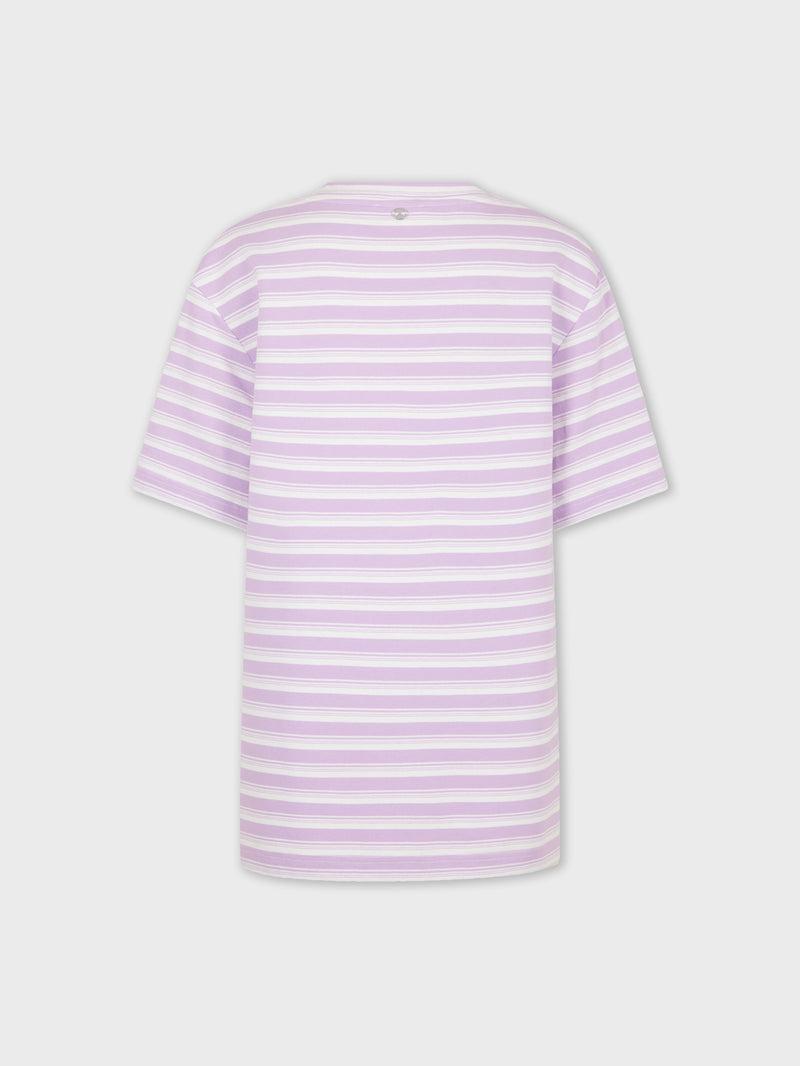 PURPLE OVERSIZED TEE-SHIRT IN COTTON JERSEY Product Image