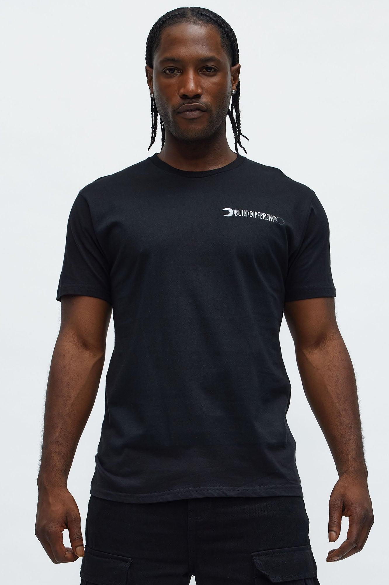 Built Different Short Sleeve Tee - Black Product Image