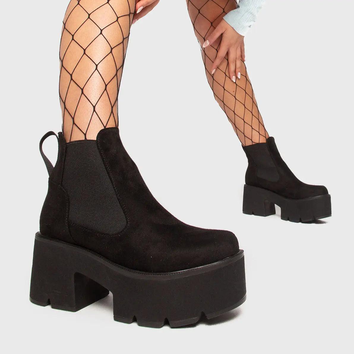 Tough Love Chunky Platform Ankle Boots Product Image