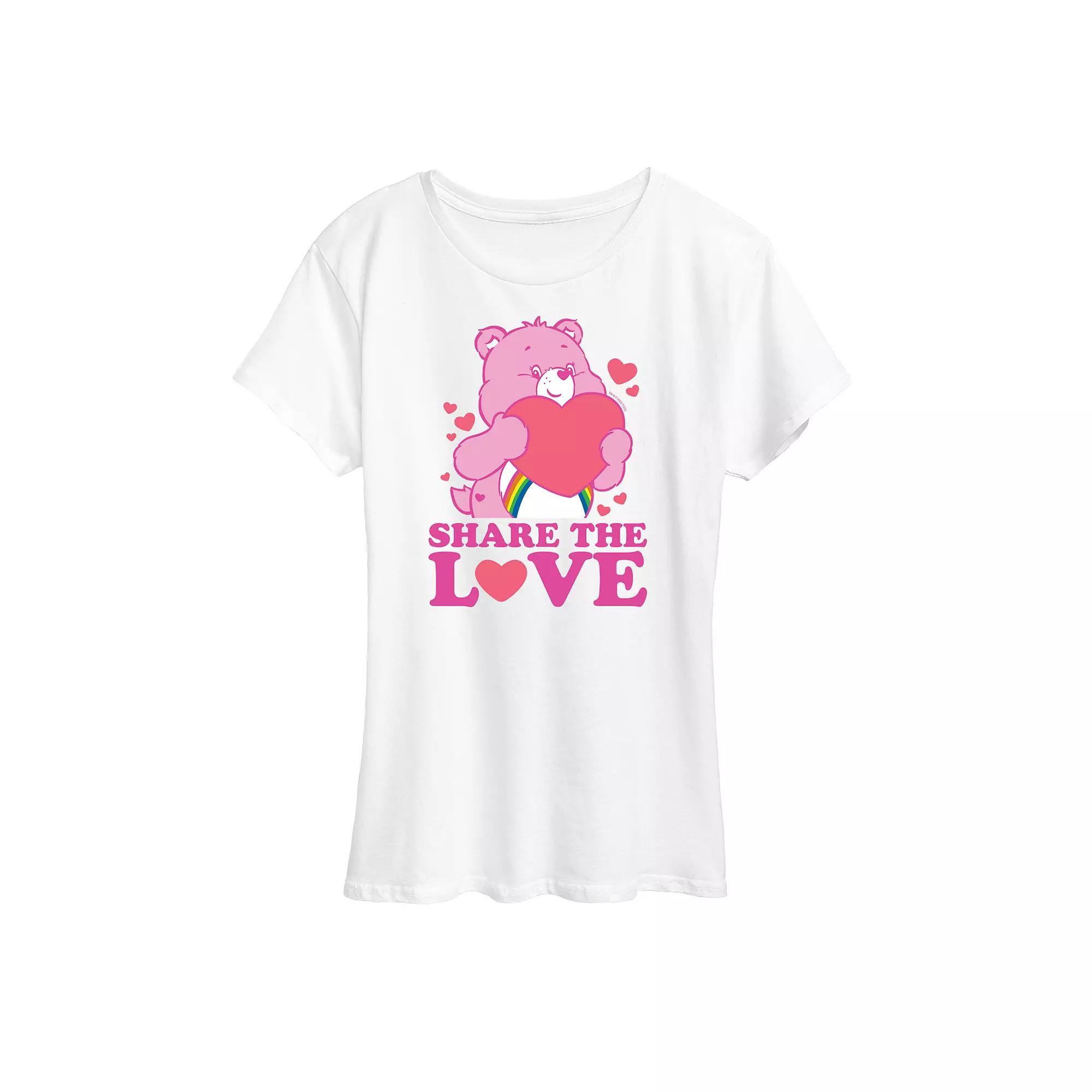 Women's Care Bears Share The Love Graphic Tee,  Product Image