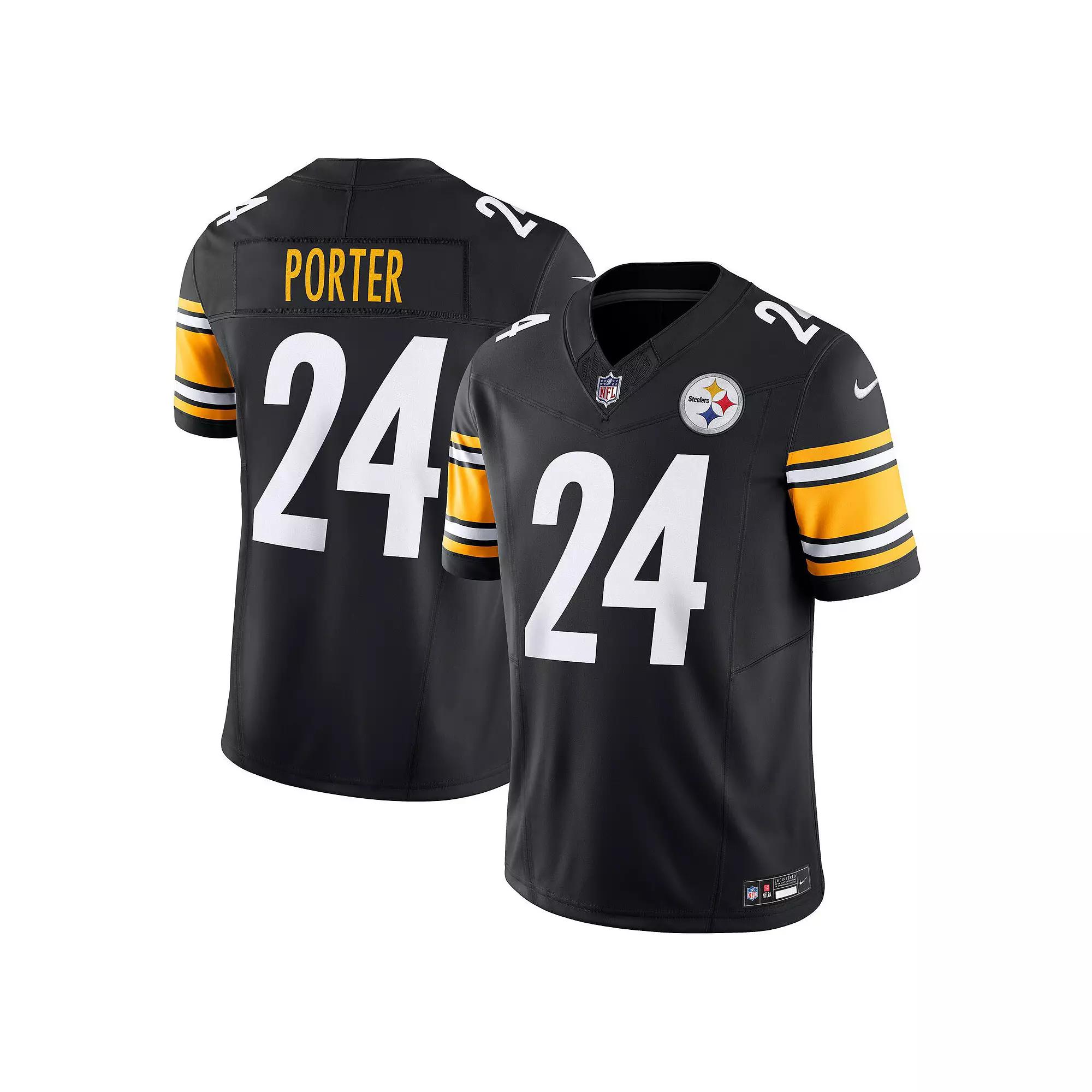 Men's Nike Joey Porter Jr. Black Pittsburgh Steelers Vapor F.U.S.E. Limited Jersey, Size: XL Product Image