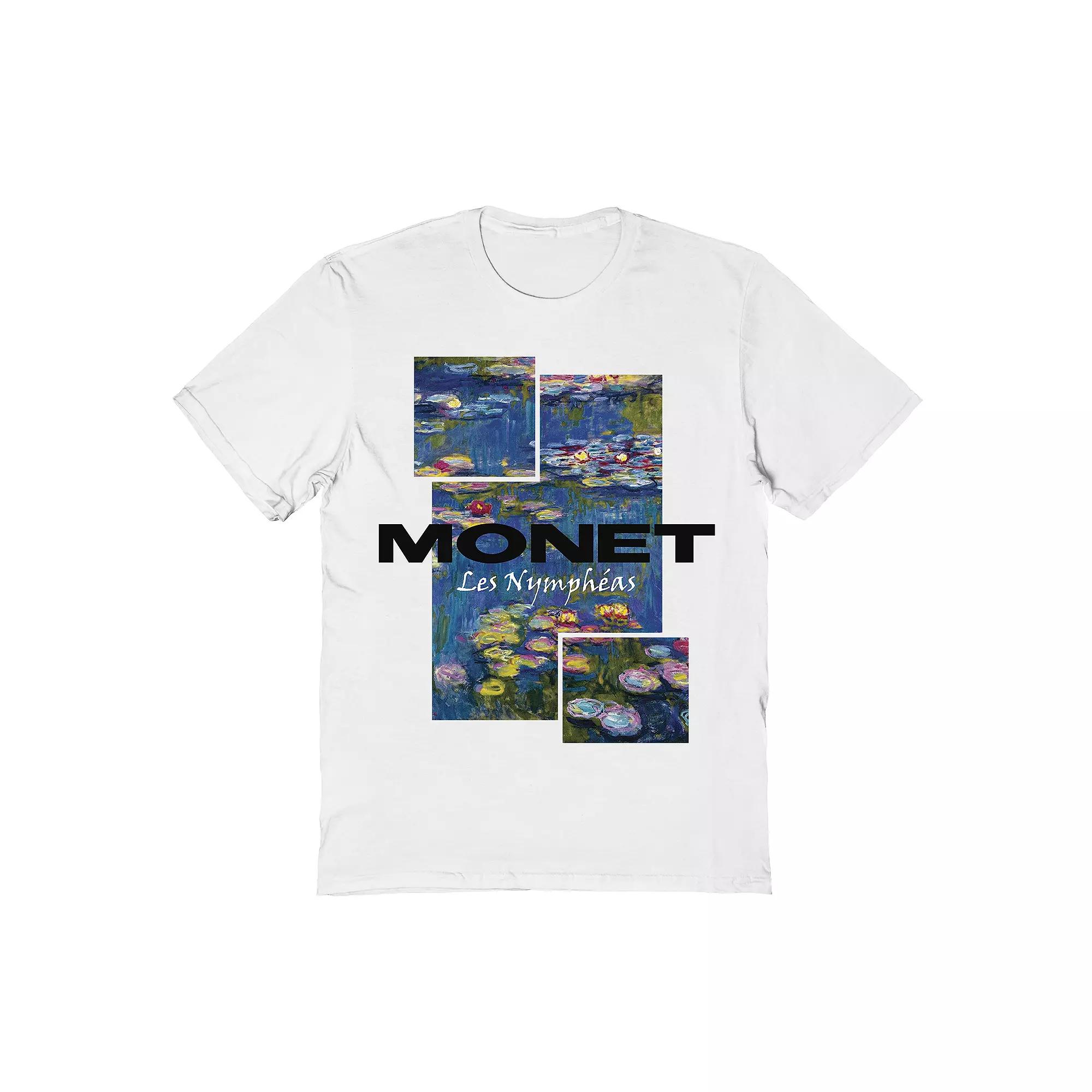 Men's Monet Claude Monet Waterlillies Tee, Size: XL, White Product Image