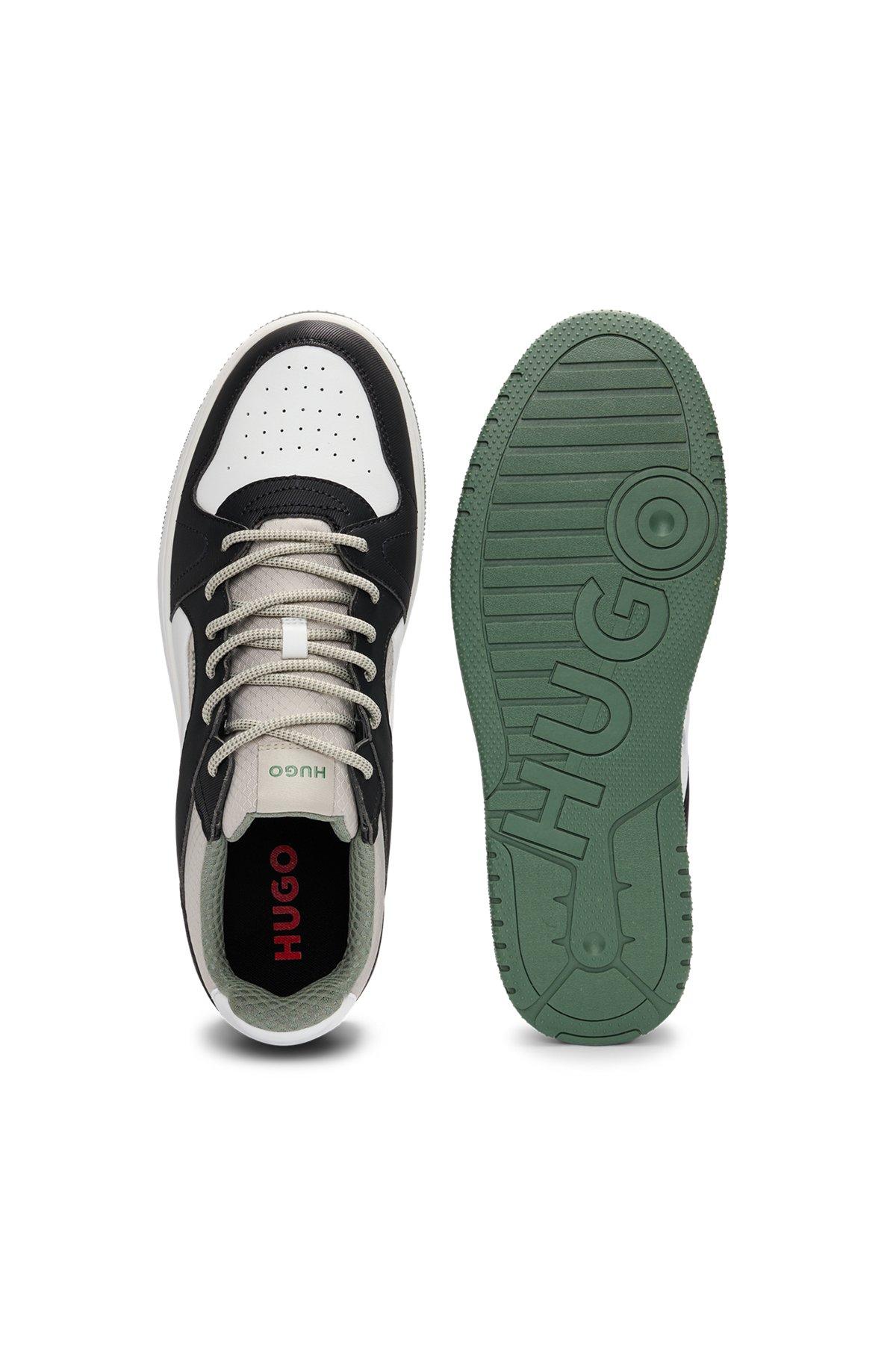 Mixed-material trainers with ripstop and faux suede Product Image