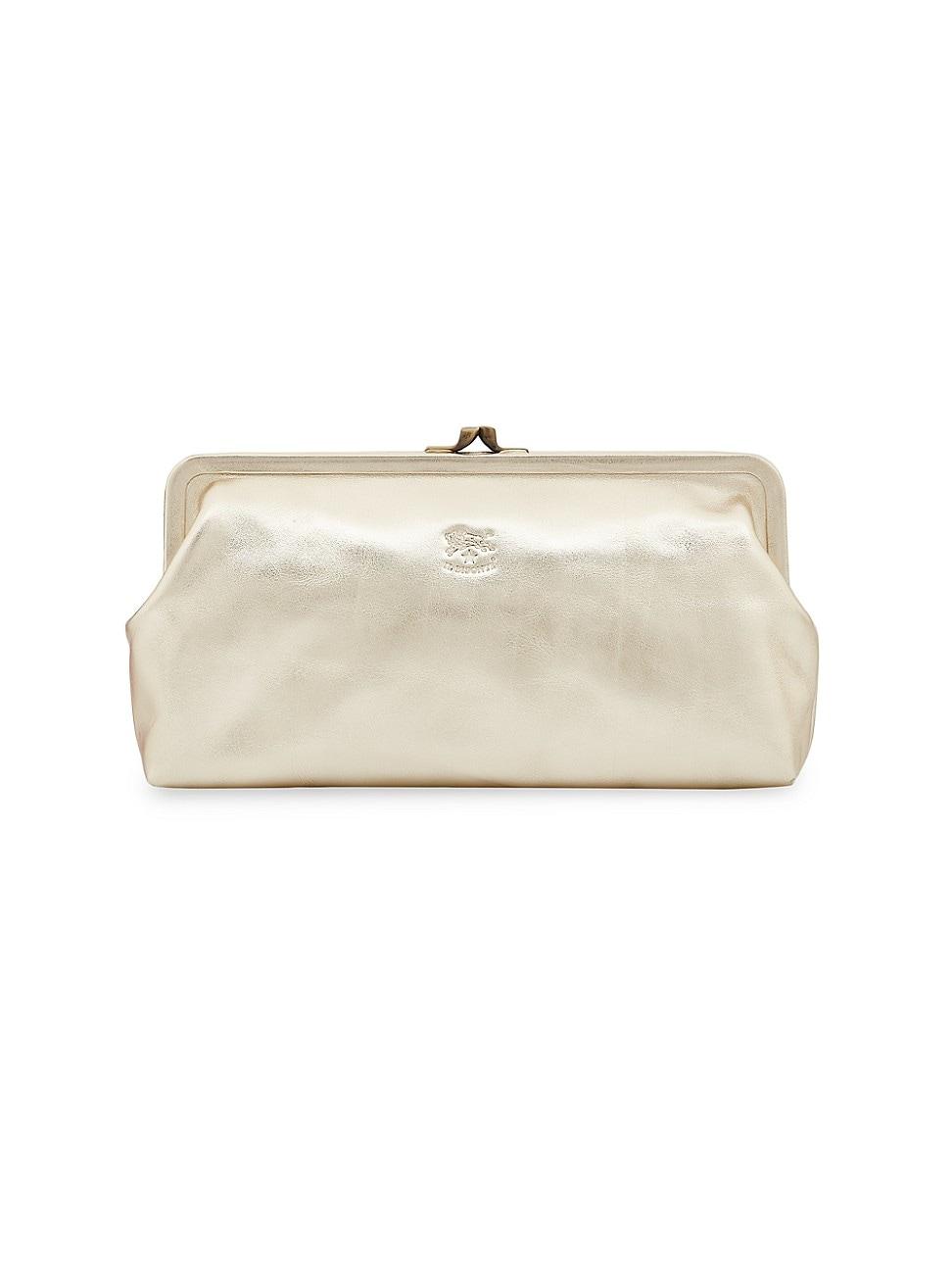 Classic Metallic Leather Clutch Bag Product Image