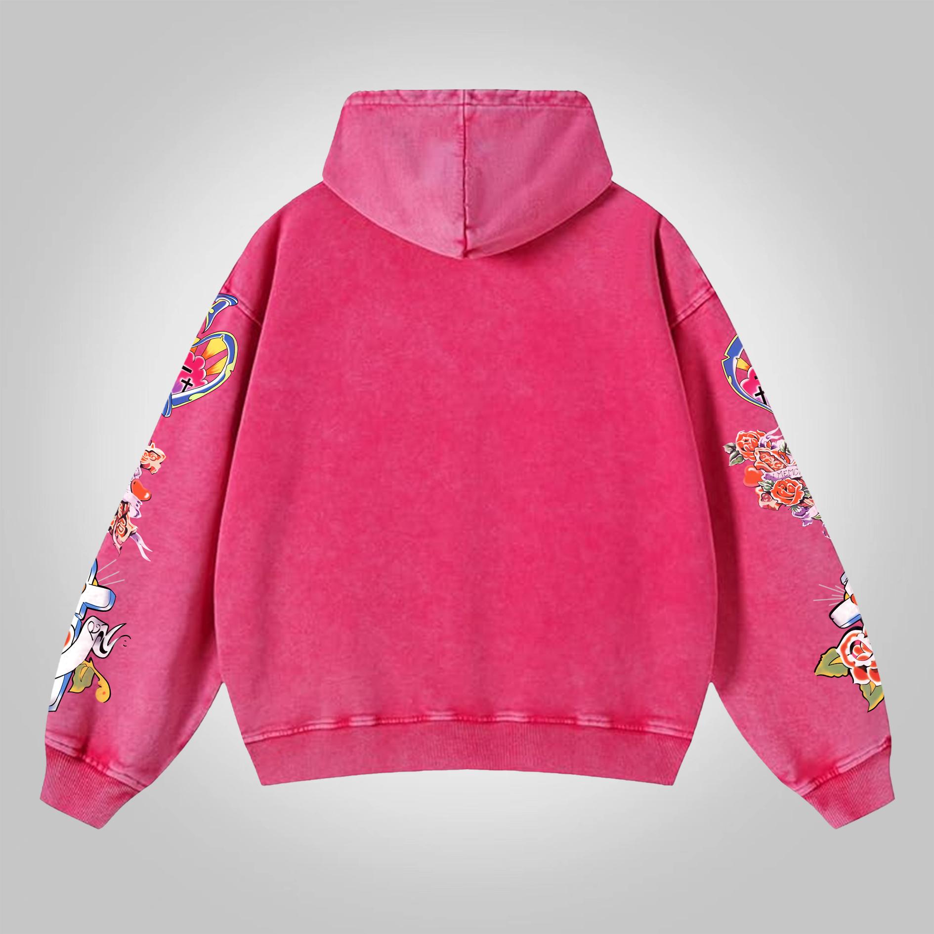 Sopula Men's Risen King Graphic Washed Zip-Up Hoodie Product Image