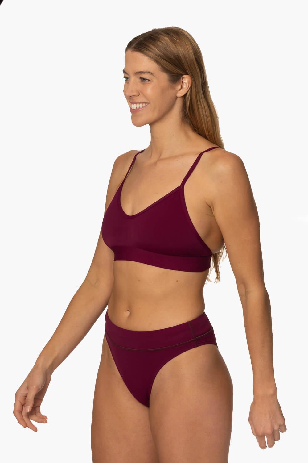 Zoe Bikini Bottom - Cabernet Female Product Image