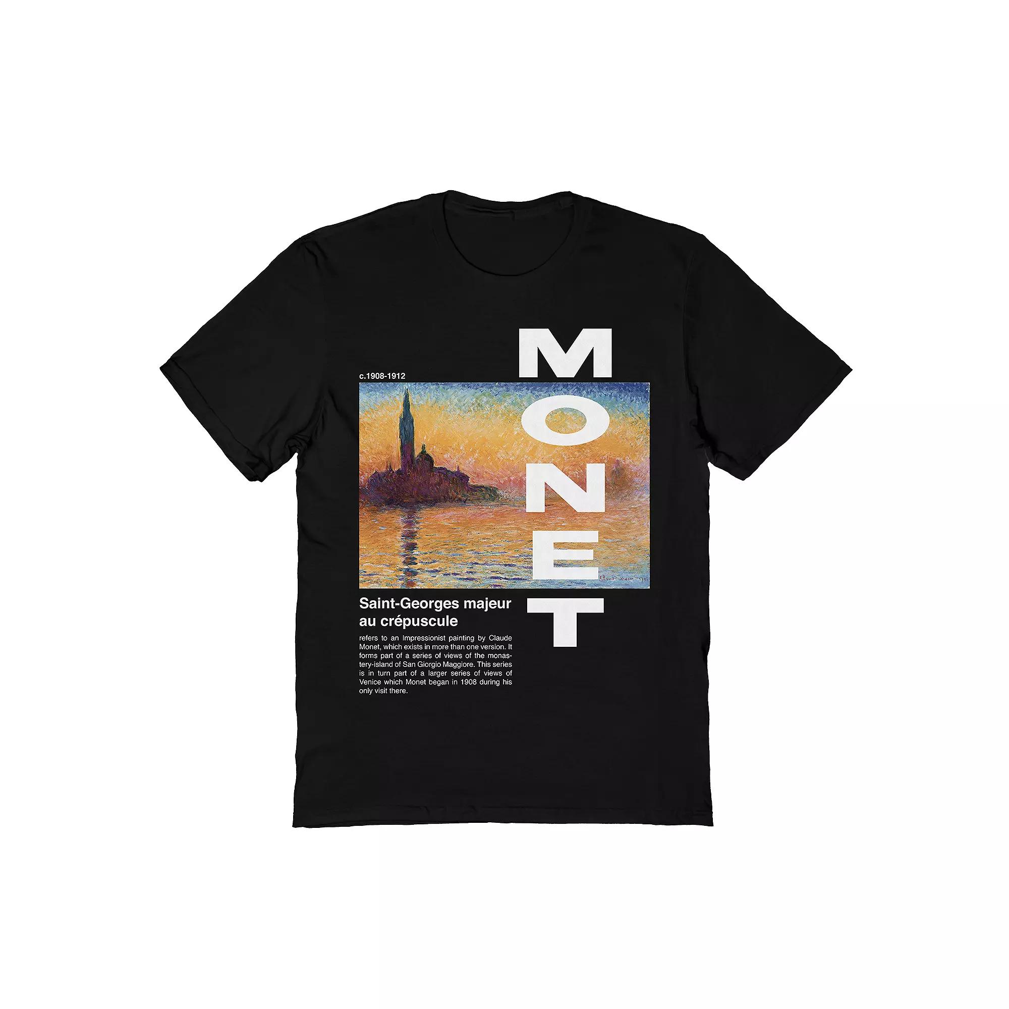 Men's Monet Claude Monet Tee, Size: Large, Black Product Image