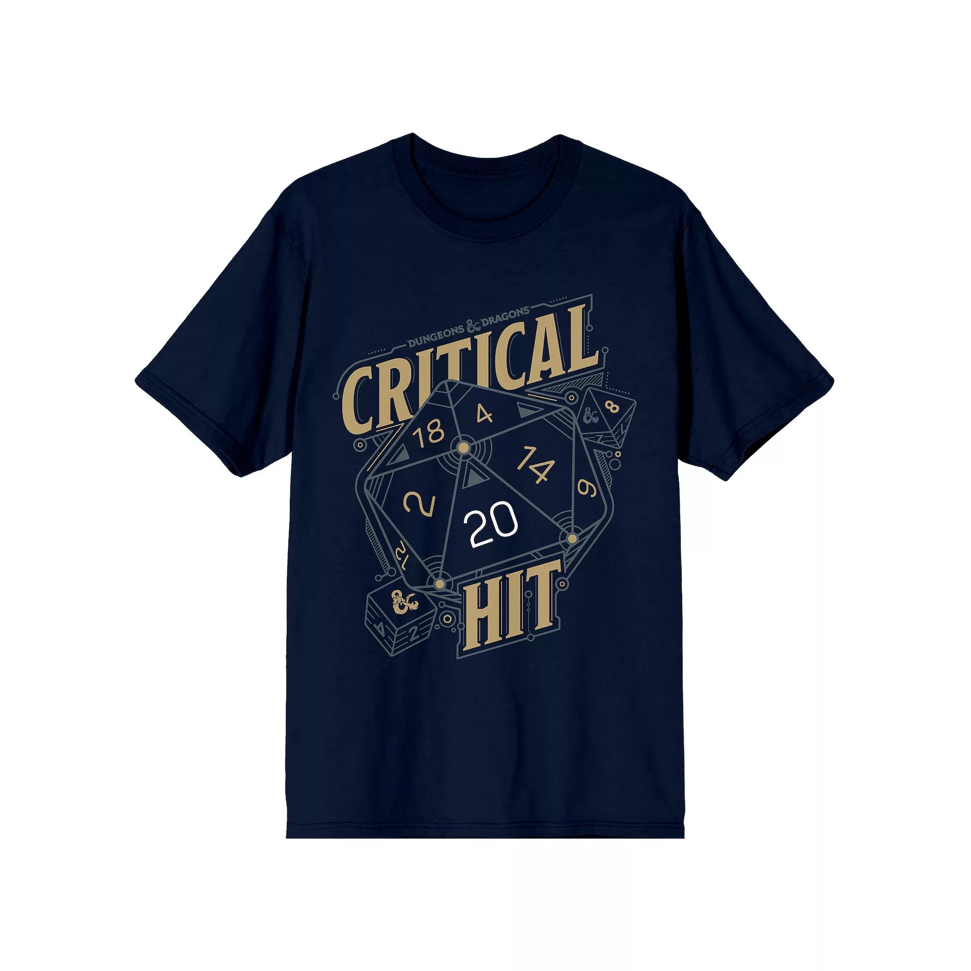 Men's Critical Dungeons & Dragons Tee, Size: Large, Blue Product Image