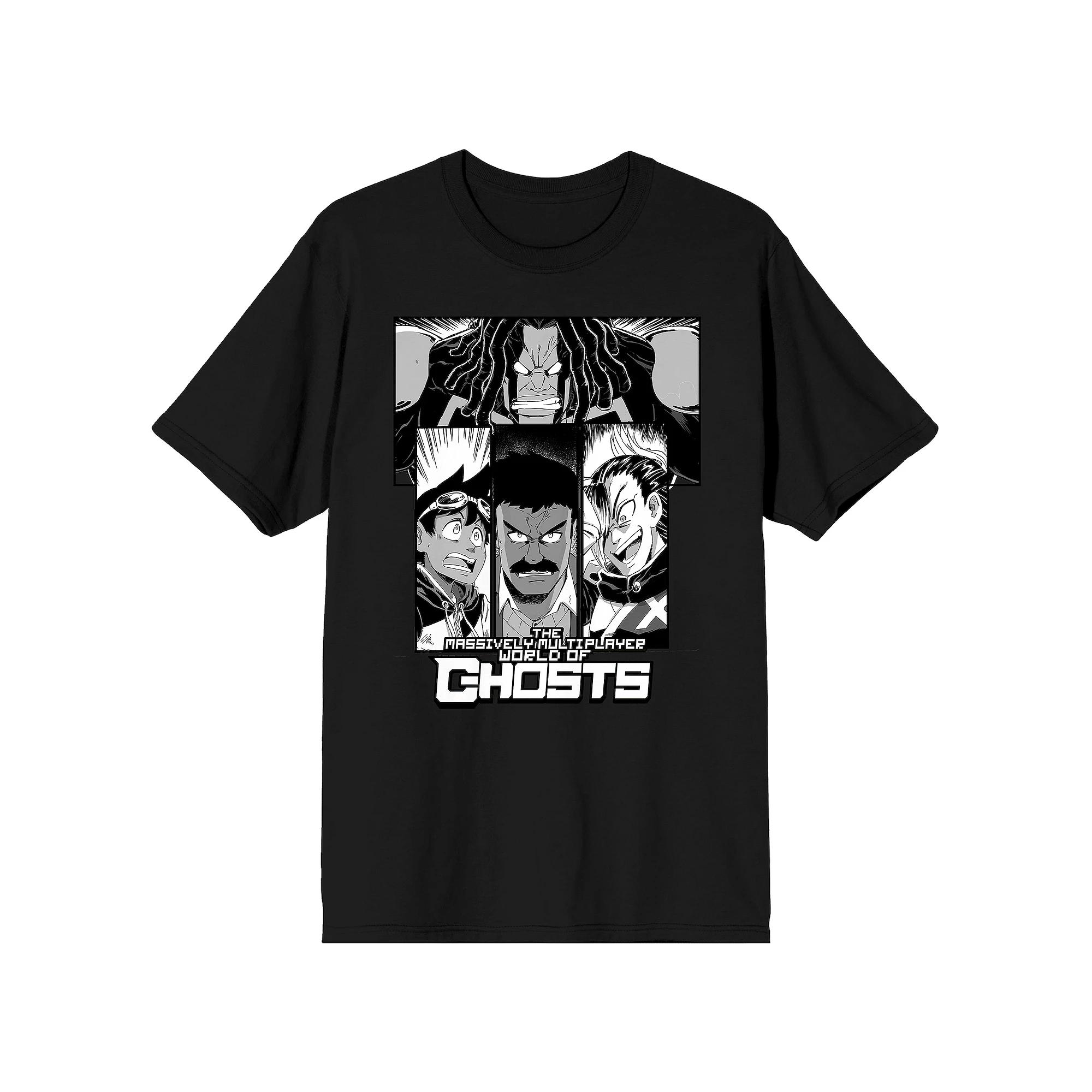 Men's Massively Multiplayer World Artwork Short Sleeve Graphic T-Shirt, Size: XXL, Black Product Image