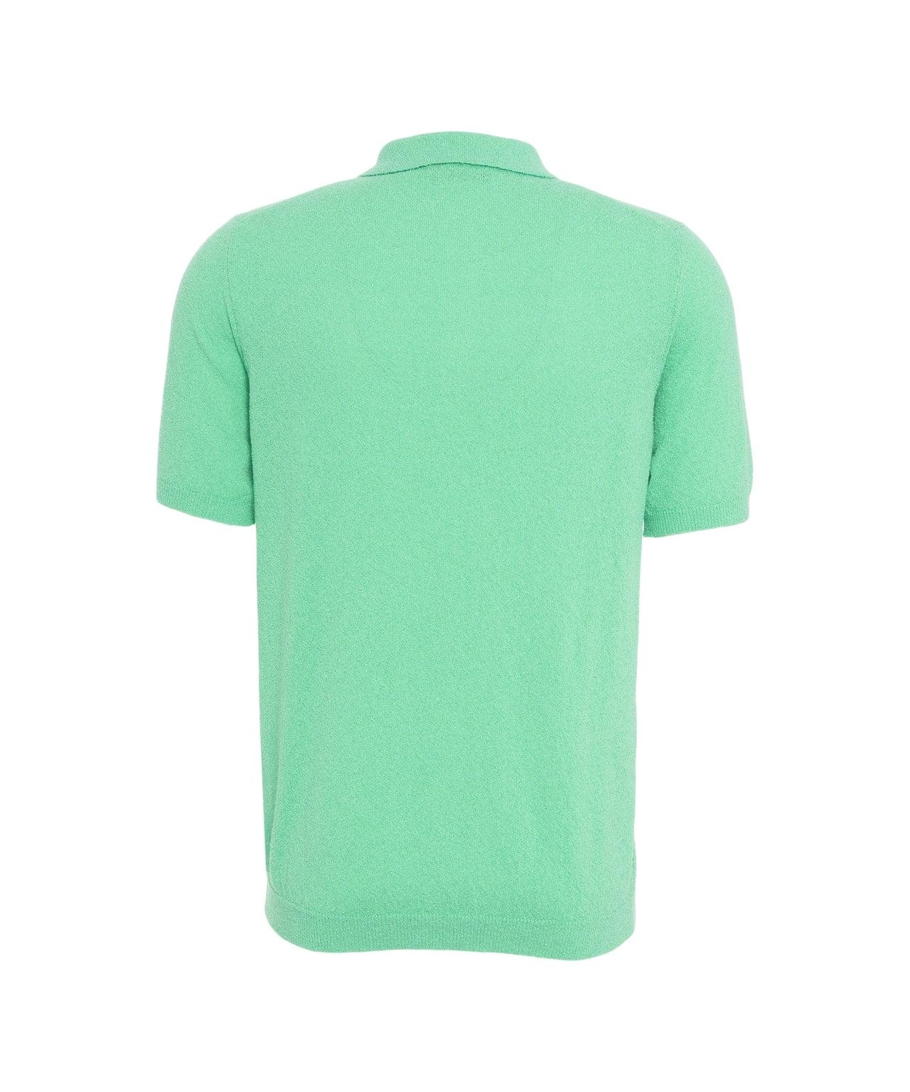 Textured knit polo shirt Product Image