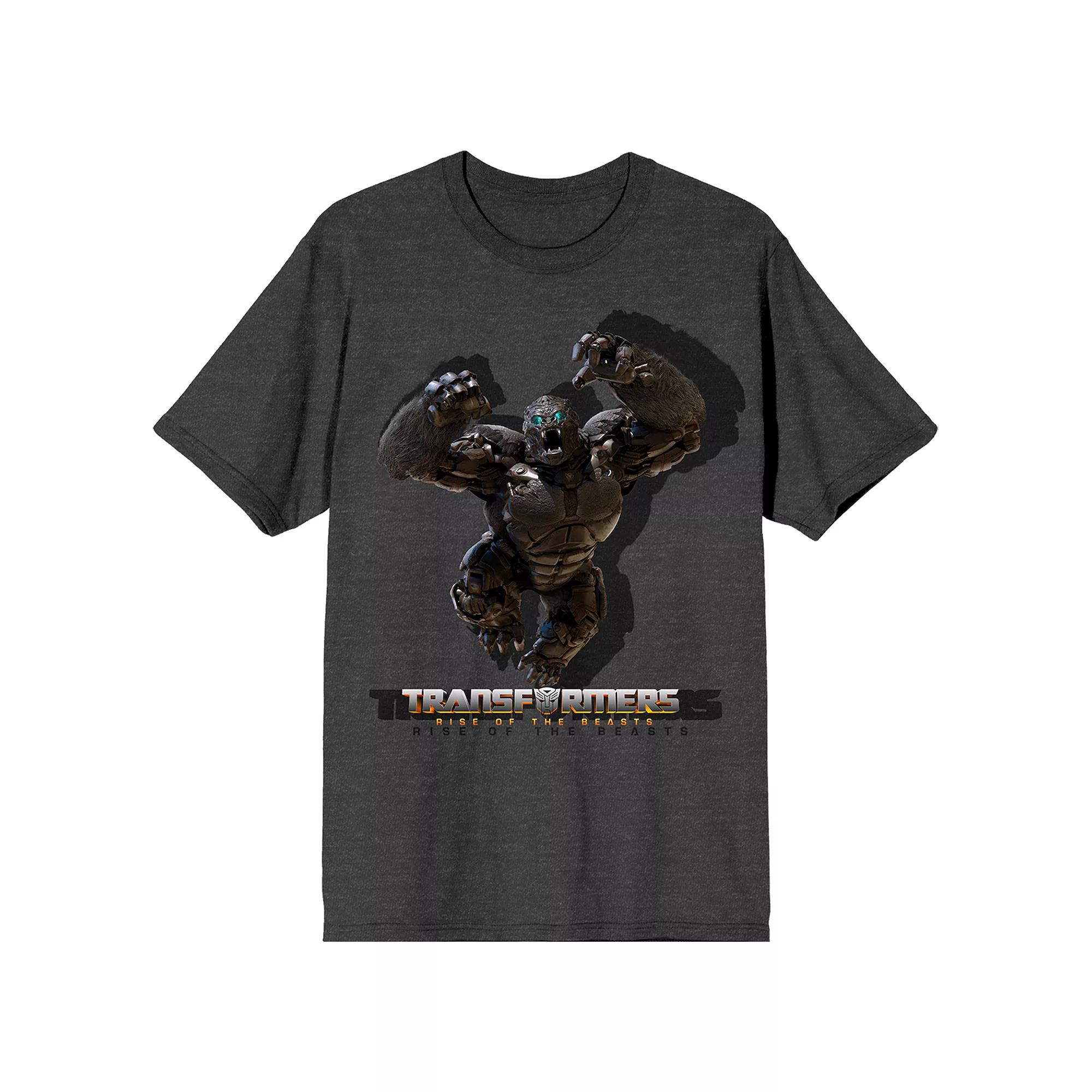 Men's Transformers Rise Of Beasts Graphic Tee, Size: XXL, Gray Product Image