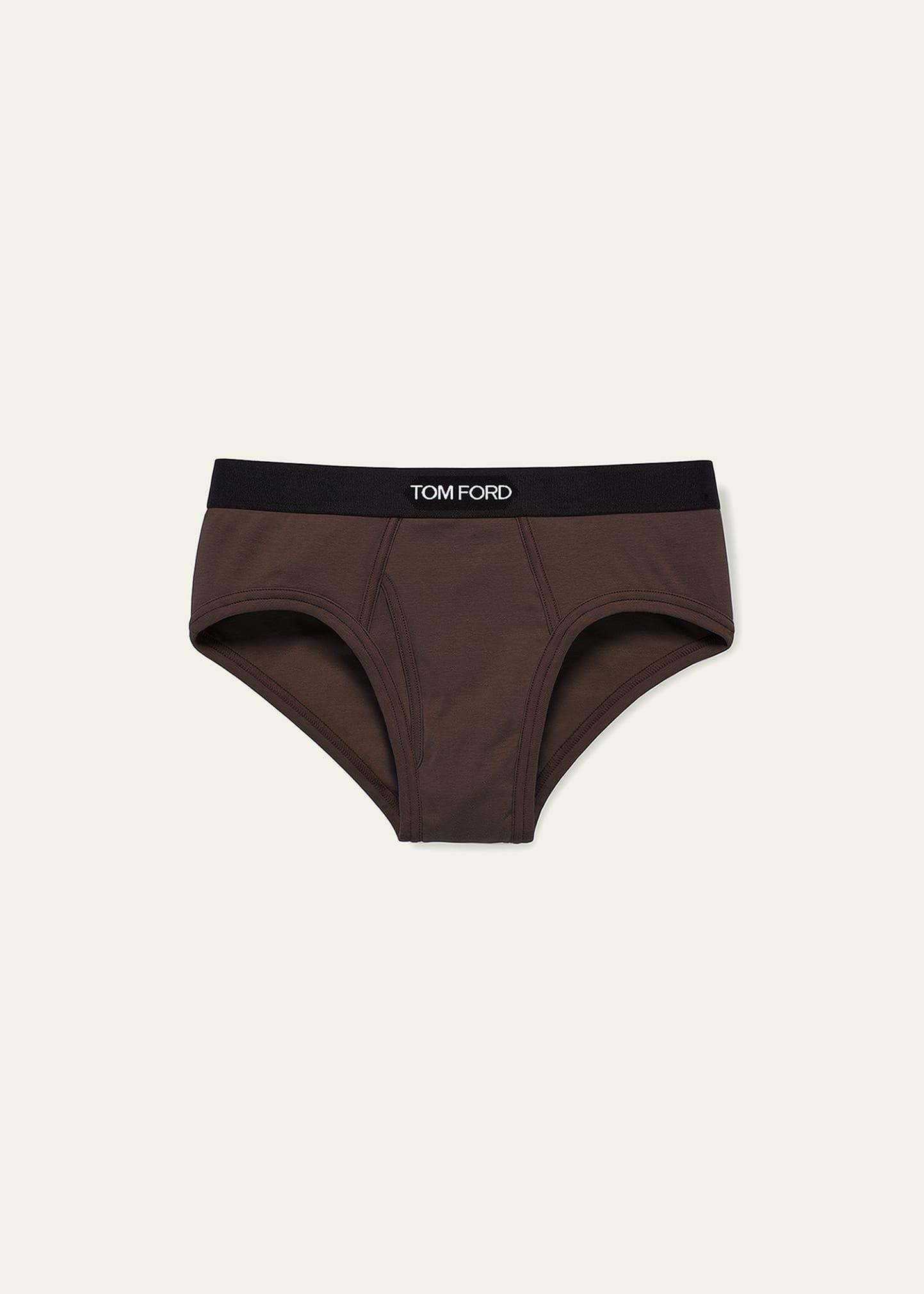 Mens Jacquard Logo Cotton Briefs Product Image
