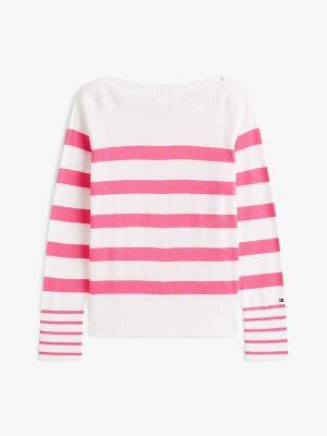 Stripe Boatneck Sweater Product Image