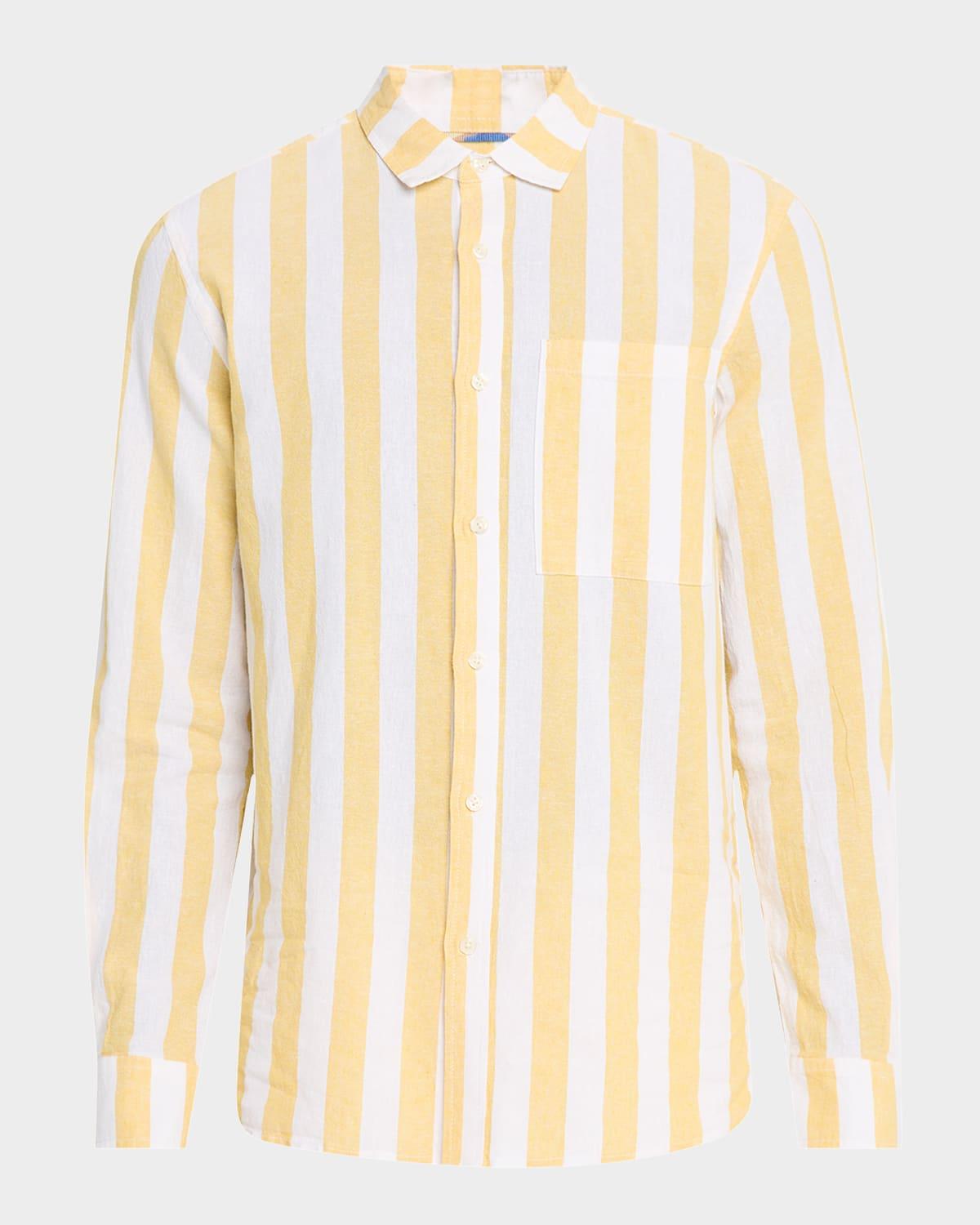Men's Striped Sport Shirt Product Image