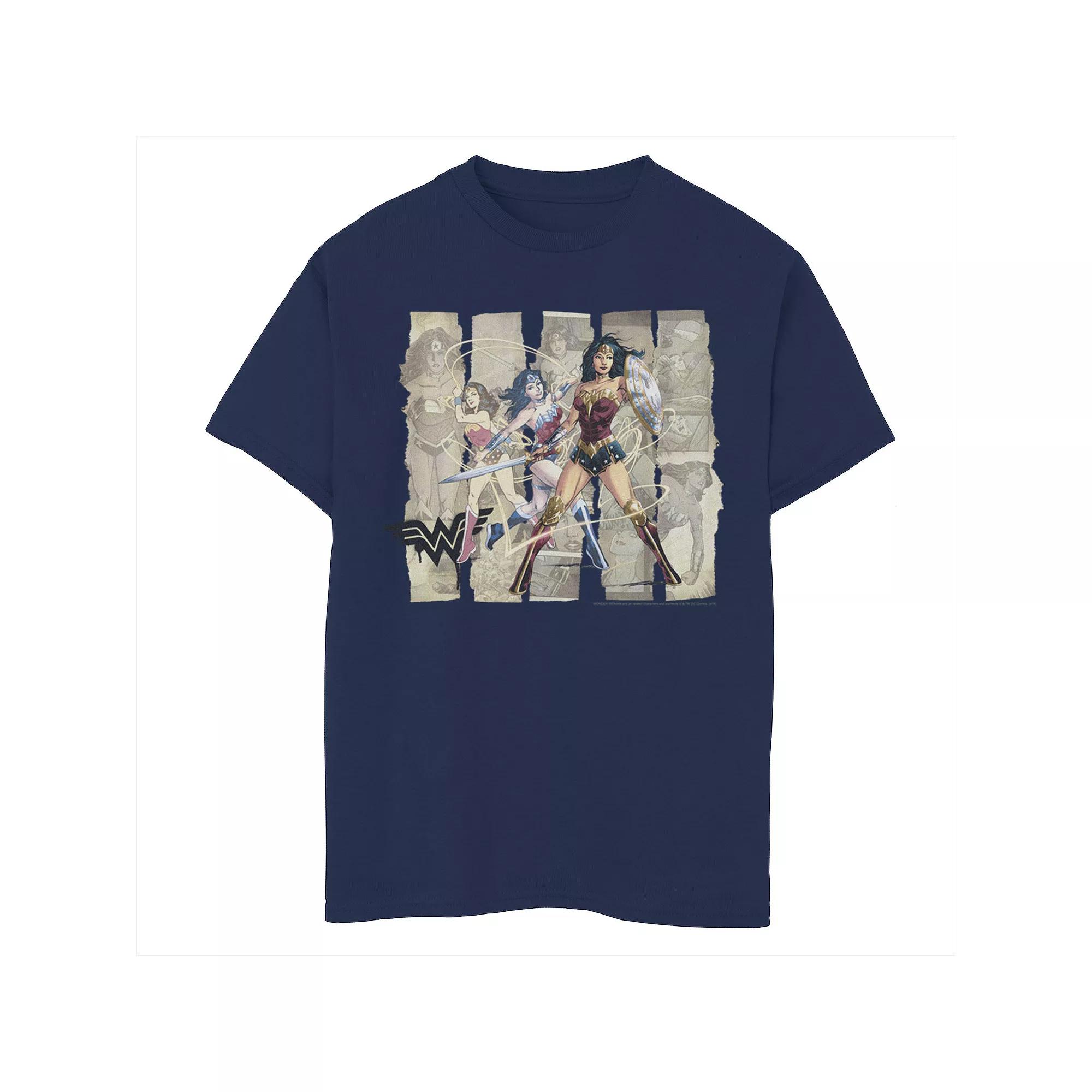 Boys 8-20 DC Comics Wonder Woman Paper Strips Portrait Tee, Boy's,  Product Image