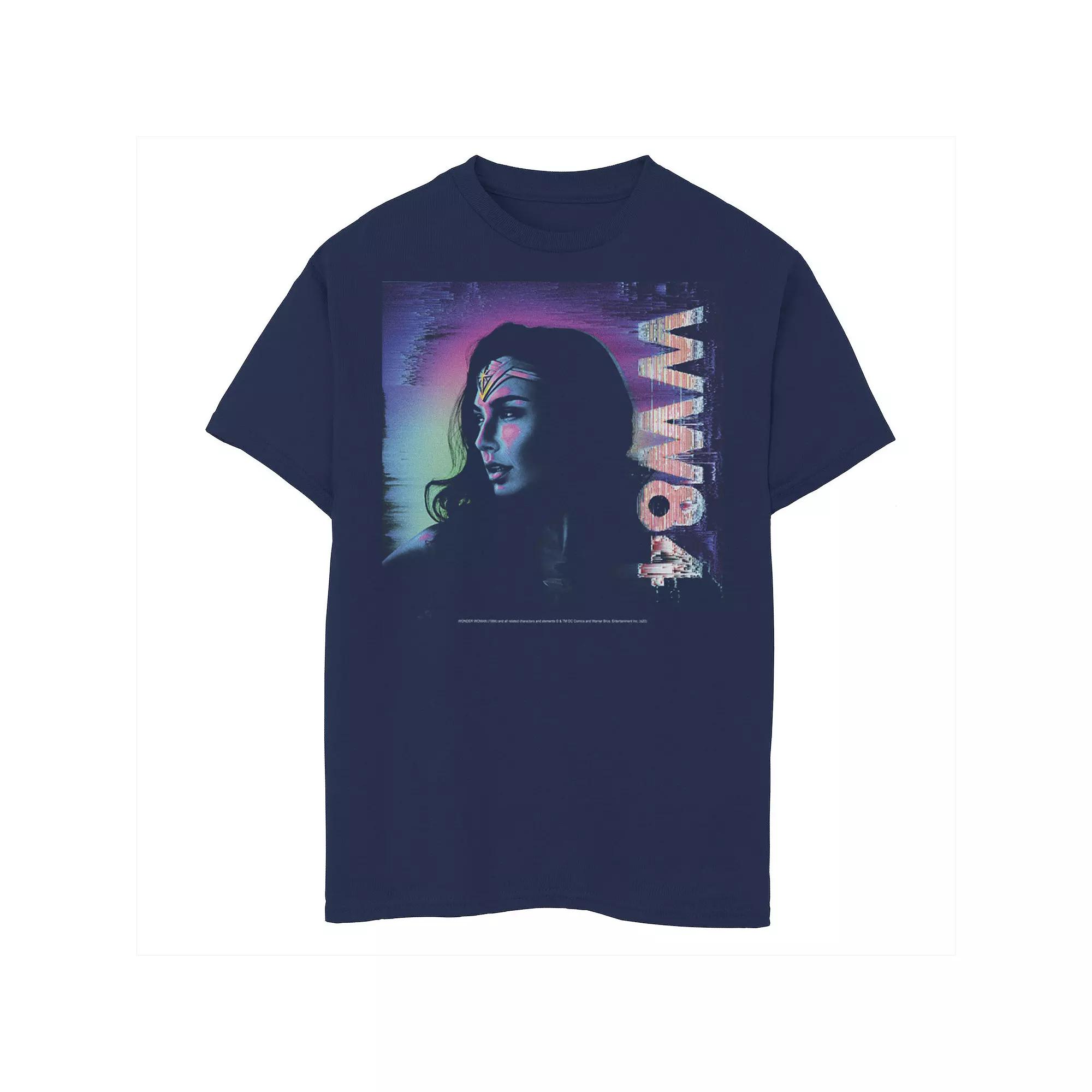 Boys 8-20 Wonder Woman 84 Colorful Profile Tee, Boy's, Size: XS, Blue Product Image