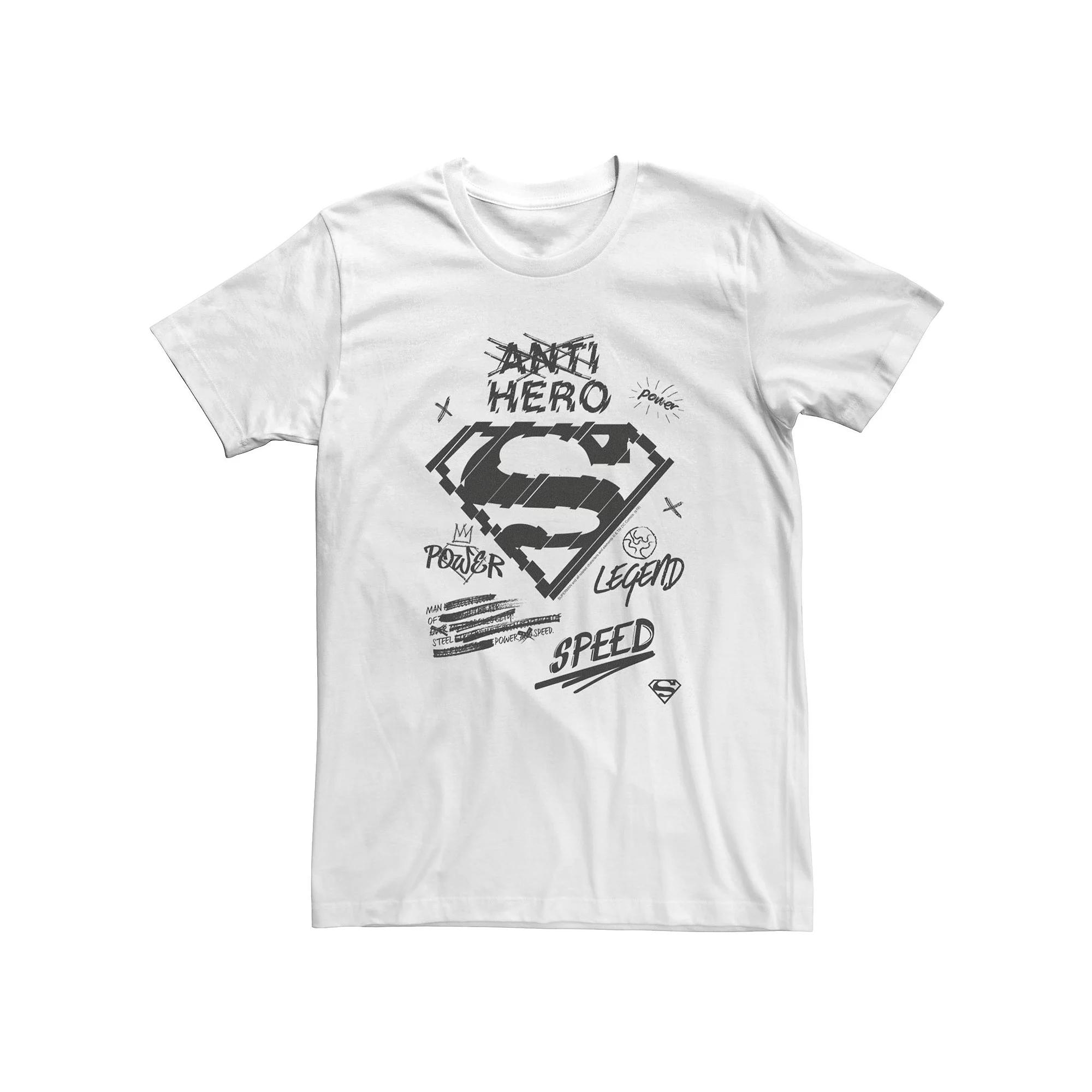 Big & Tall DC Comics Superman Sketched Chest Logo Tee, Men's,  Product Image