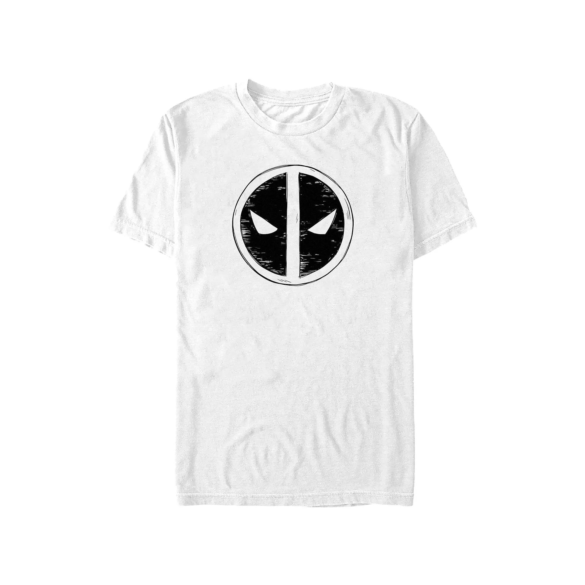 Big & Tall Marvel Deadpool Scribble Emblem Graphic Tee, Men's,  Product Image