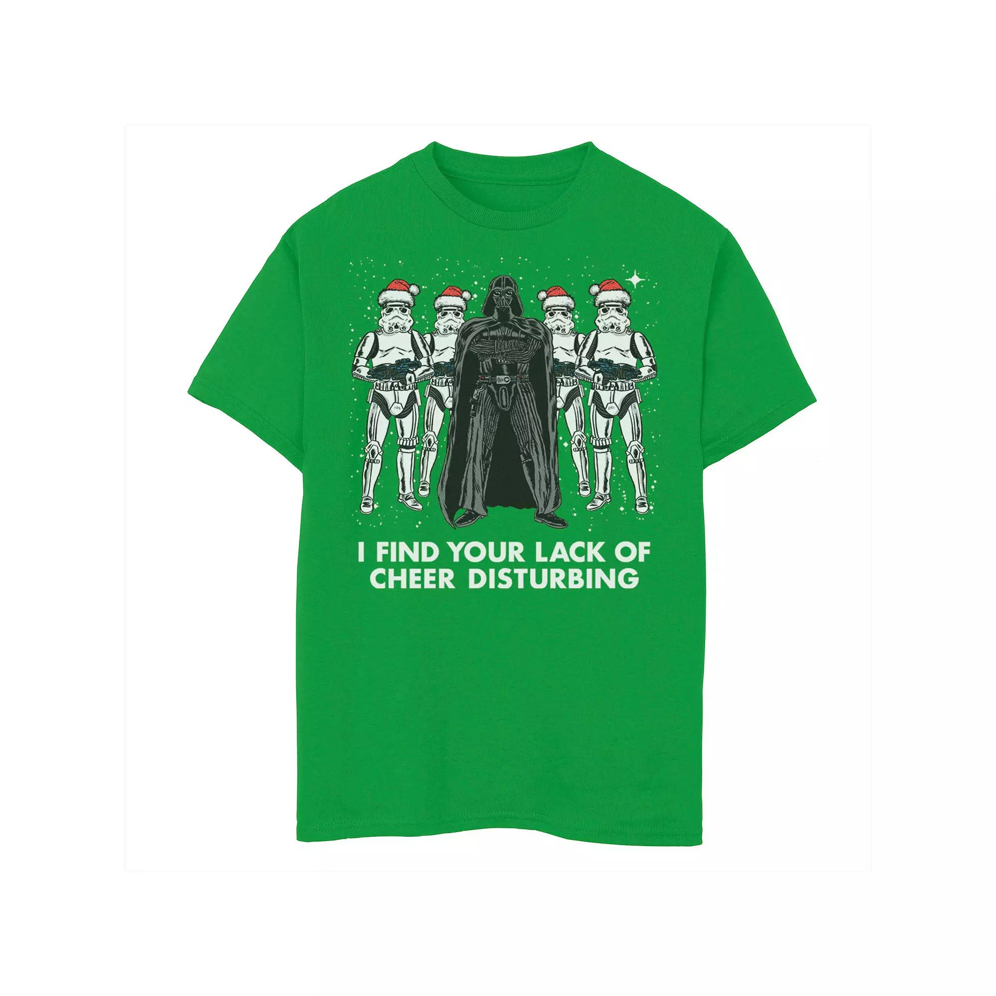 Men's Star Wars Vader Trooper Lack Cheer Christmas Tee,  Product Image