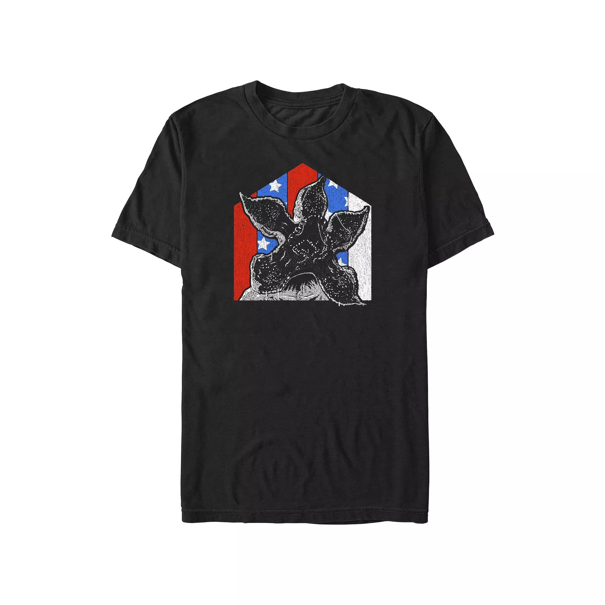 Big & Tall Stranger Things Red White And Blue Demogorgon Graphic Tee, Men's,  Product Image