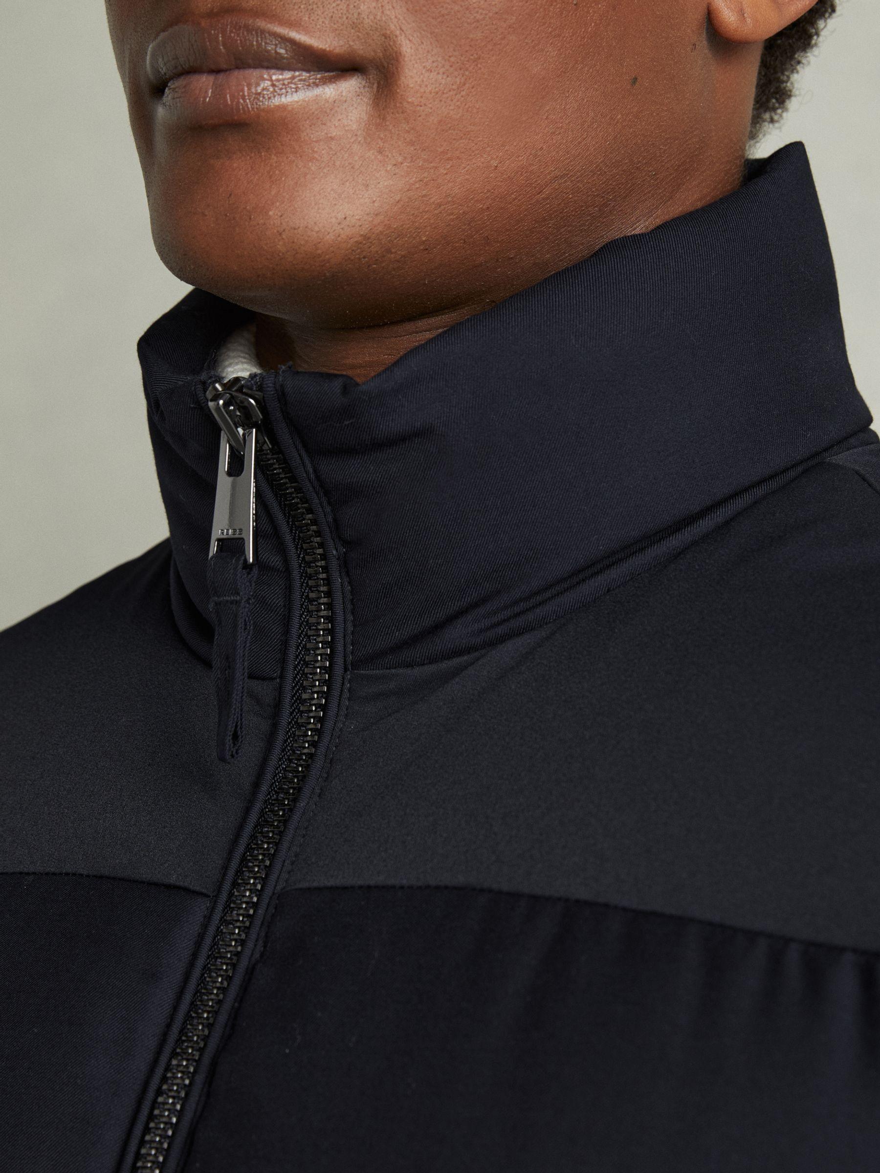 Patch Pocket Quilted Gilet in Navy Product Image