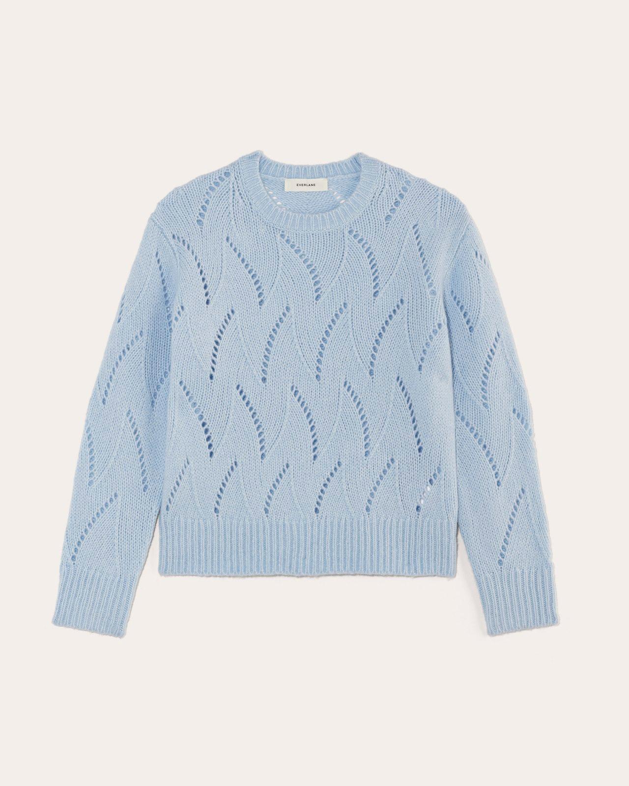 Womens Pointelle Sweater in Cloud by Everlane Product Image