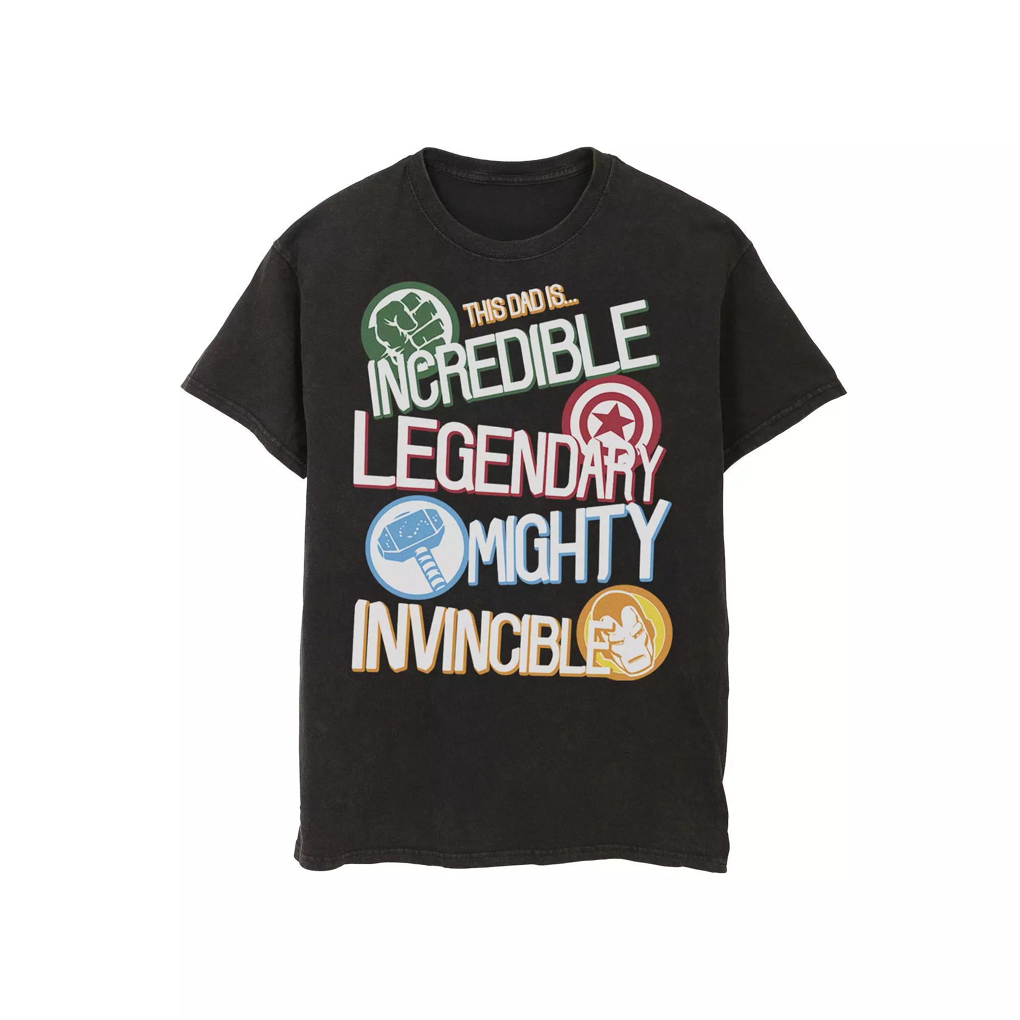 Men's Marvel Avengers Father's Day Dad Words Tee,  Product Image